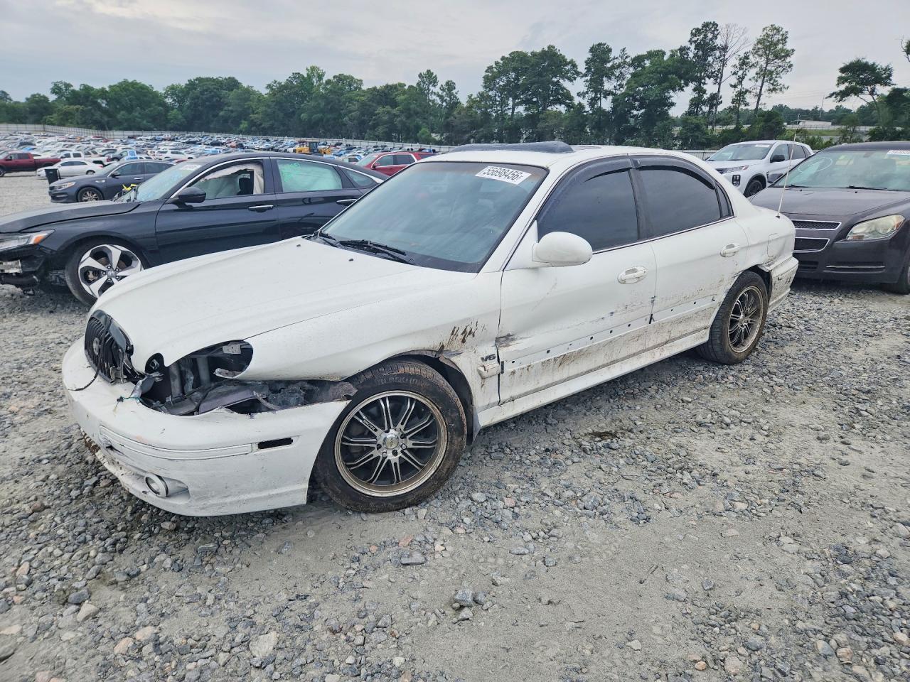 2005 Hyundai Sonata Gls White vin: KMHWF35H45A177849