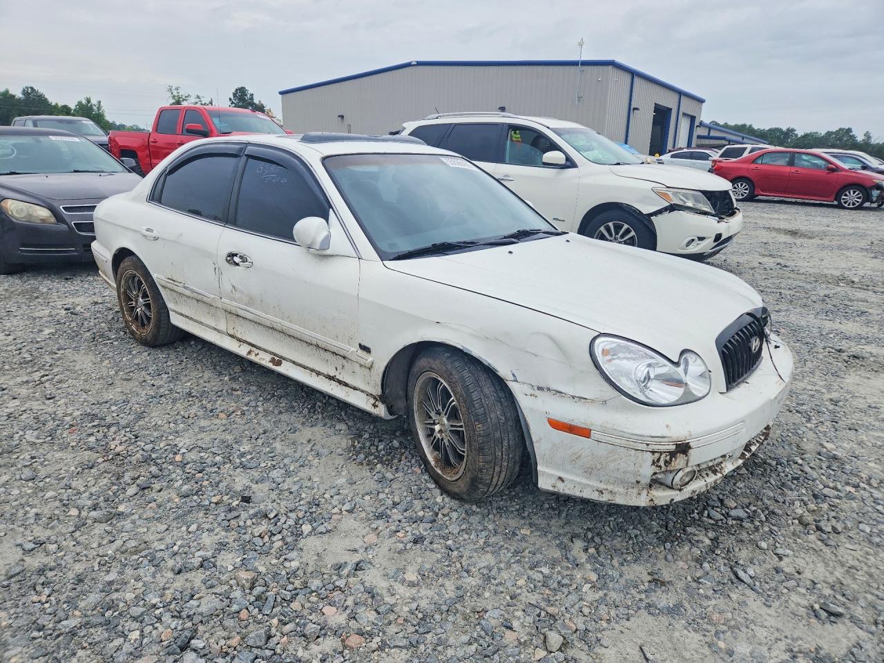 2005 Hyundai Sonata Gls White vin: KMHWF35H45A177849