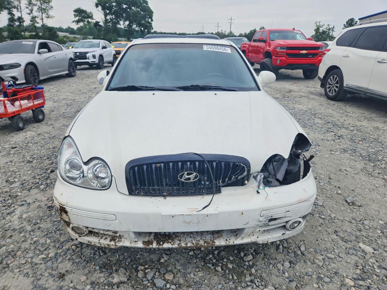 2005 Hyundai Sonata Gls White vin: KMHWF35H45A177849