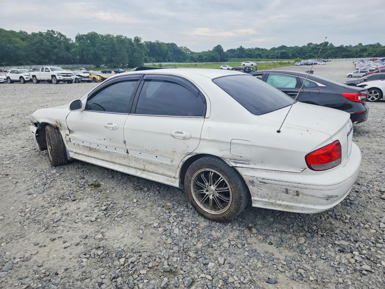 2005 Hyundai Sonata Gls White vin: KMHWF35H45A177849