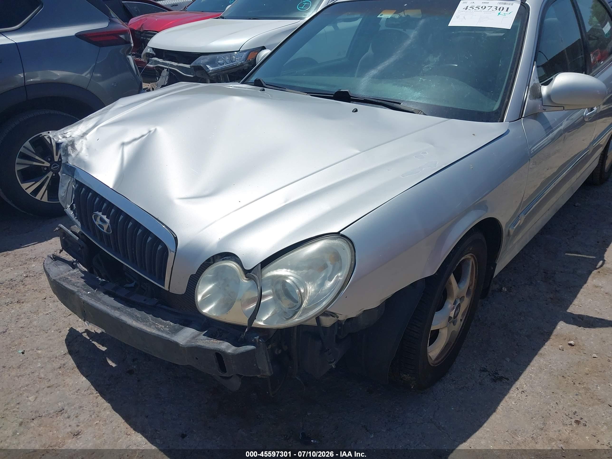 2005 Hyundai Sonata Gls/lx Silver vin: KMHWF35H45A209067