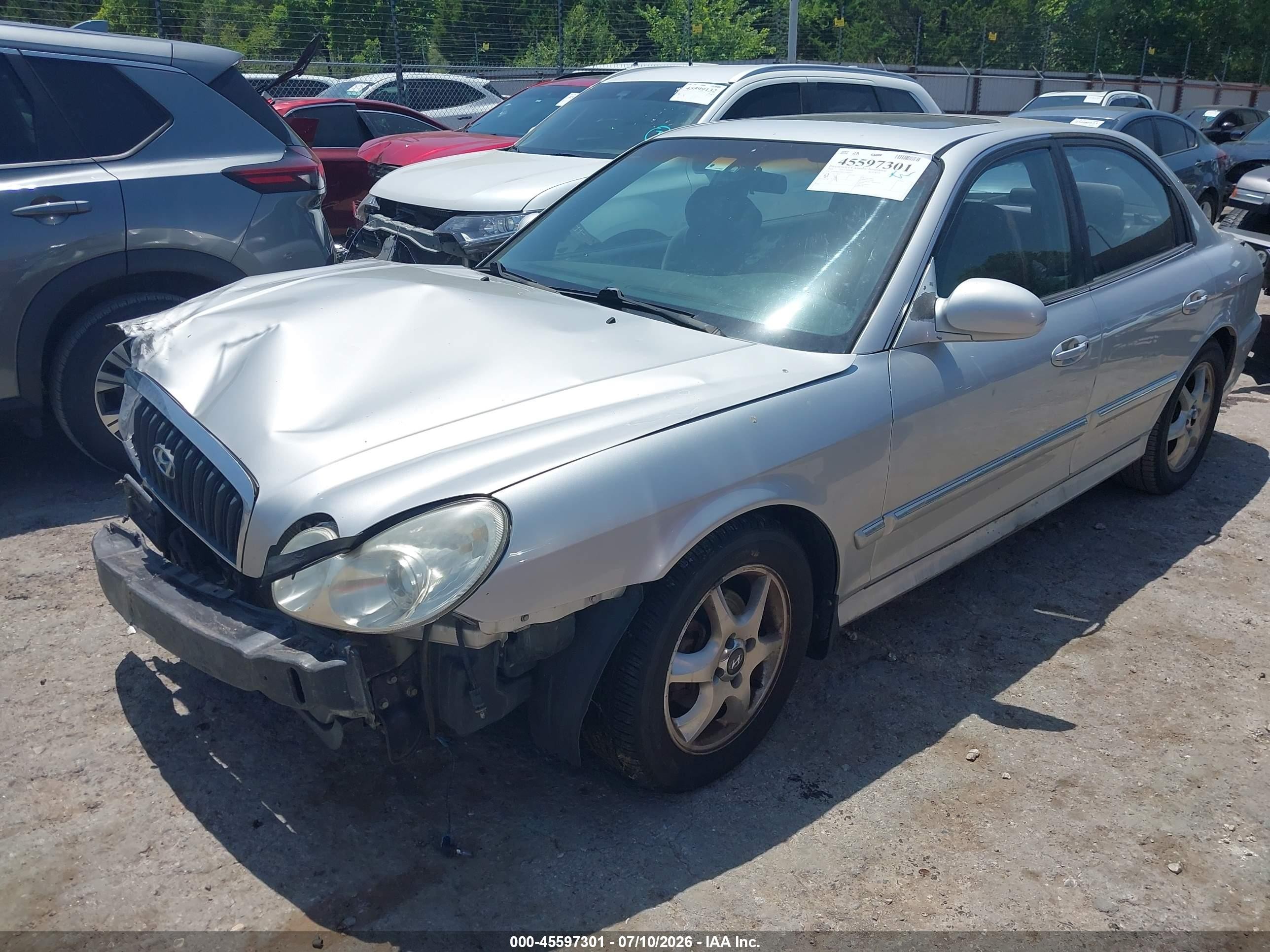 2005 Hyundai Sonata Gls/lx Silver vin: KMHWF35H45A209067