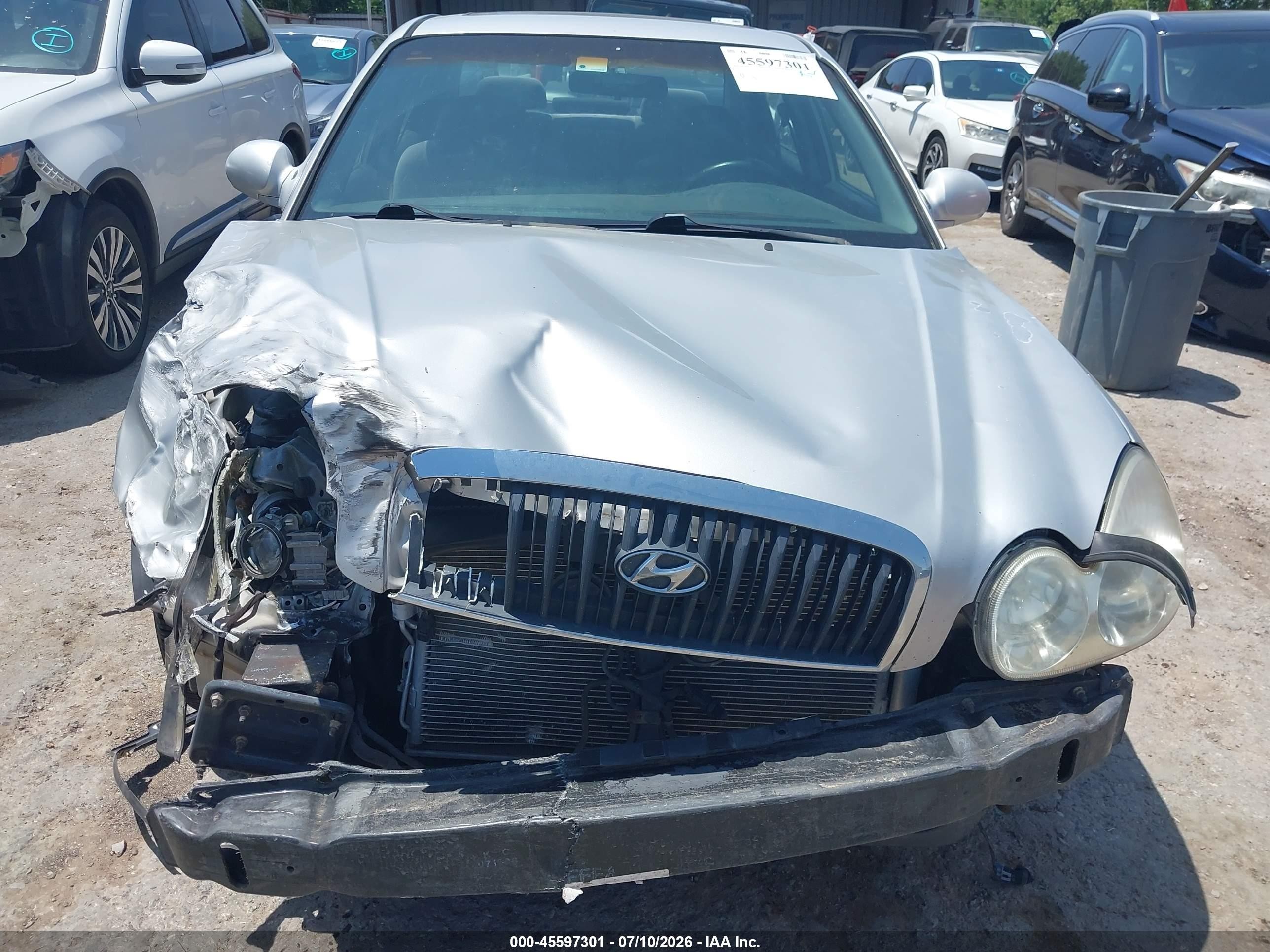 2005 Hyundai Sonata Gls/lx Silver vin: KMHWF35H45A209067