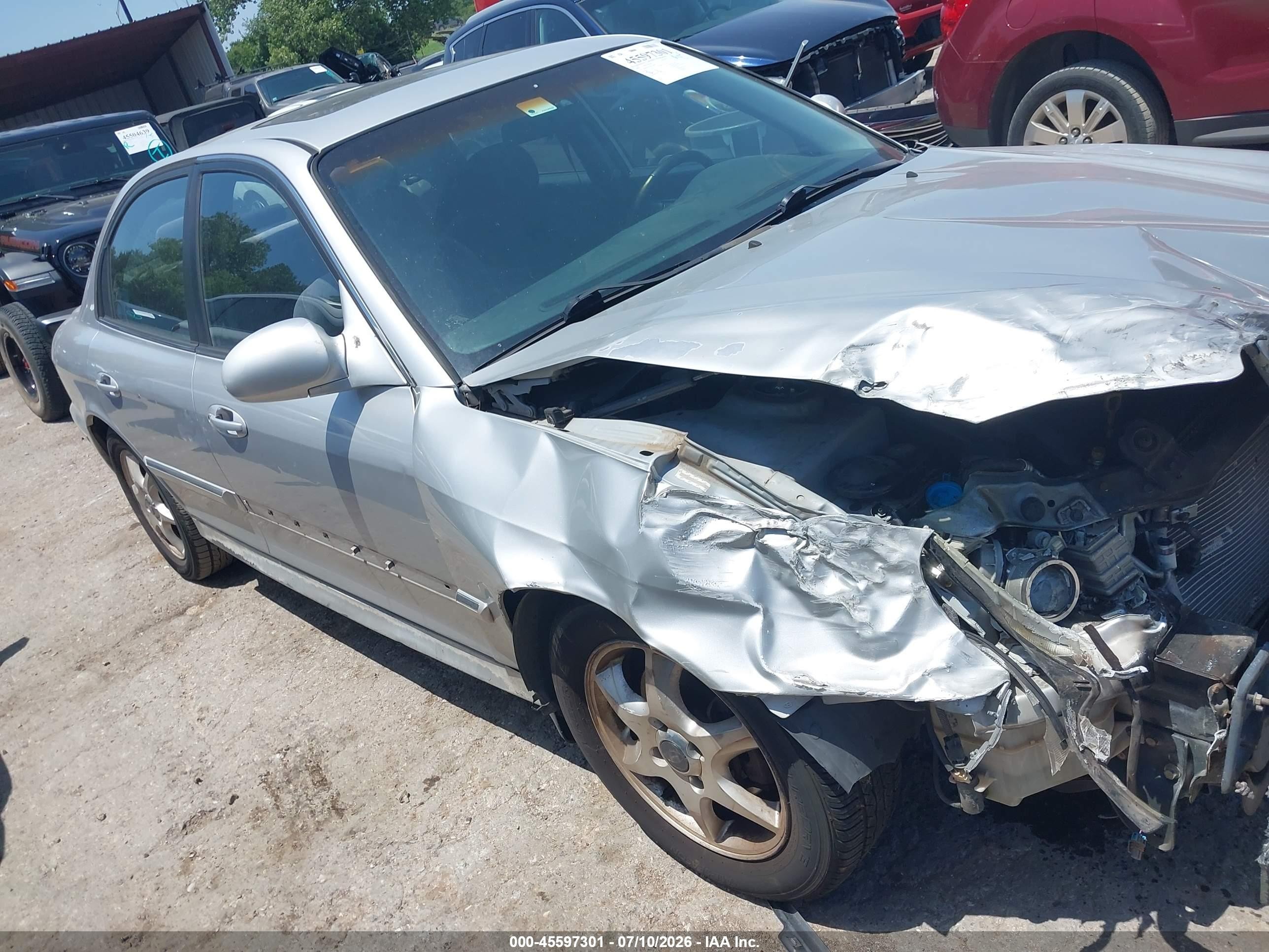 2005 Hyundai Sonata Gls/lx Silver vin: KMHWF35H45A209067