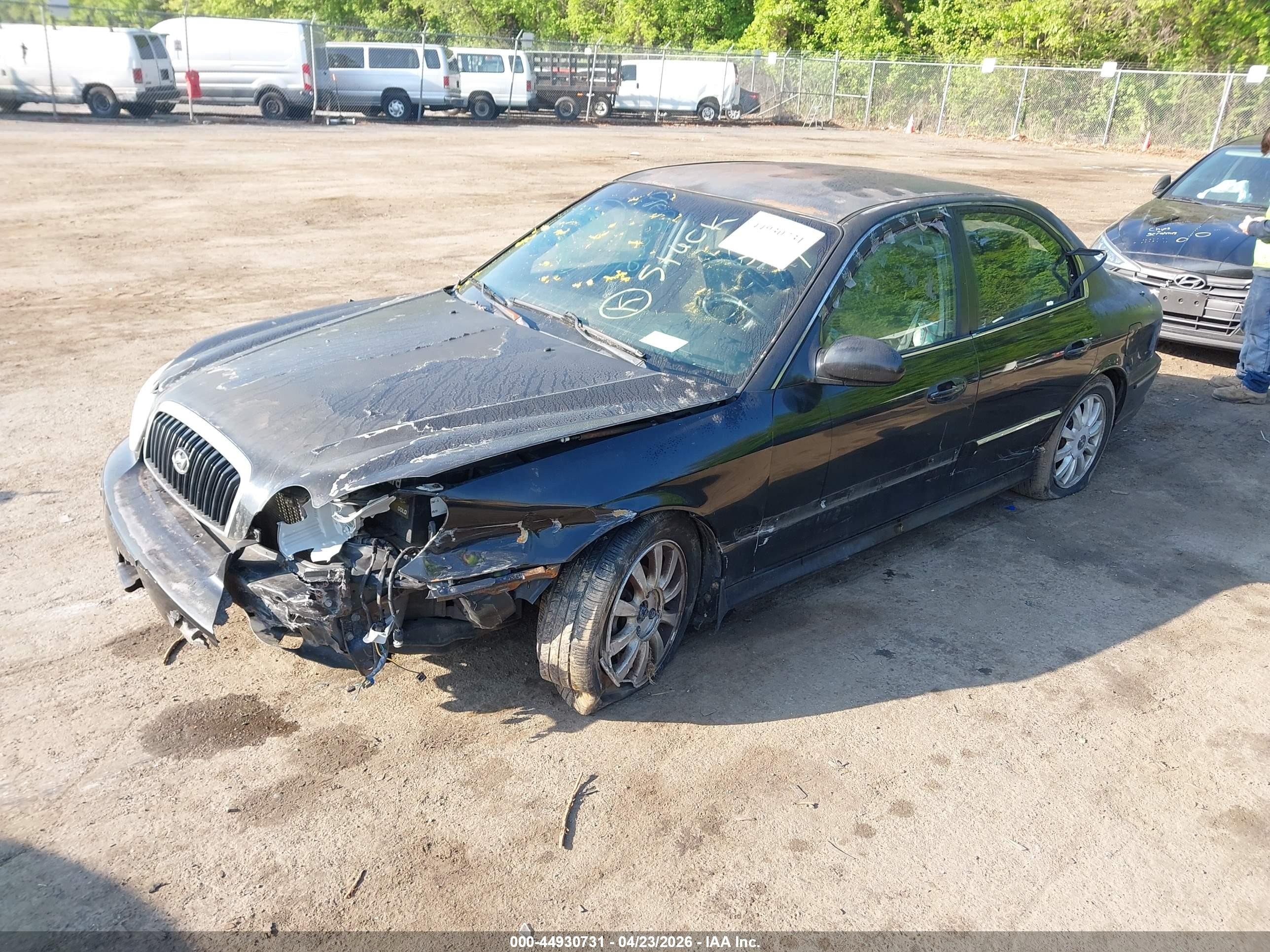 2002 Hyundai Sonata Gls/lx Black vin: KMHWF35H52A532880