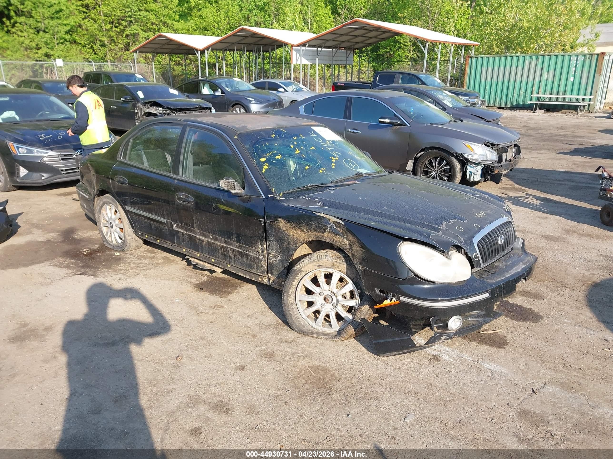 2002 Hyundai Sonata Gls/lx Black vin: KMHWF35H52A532880