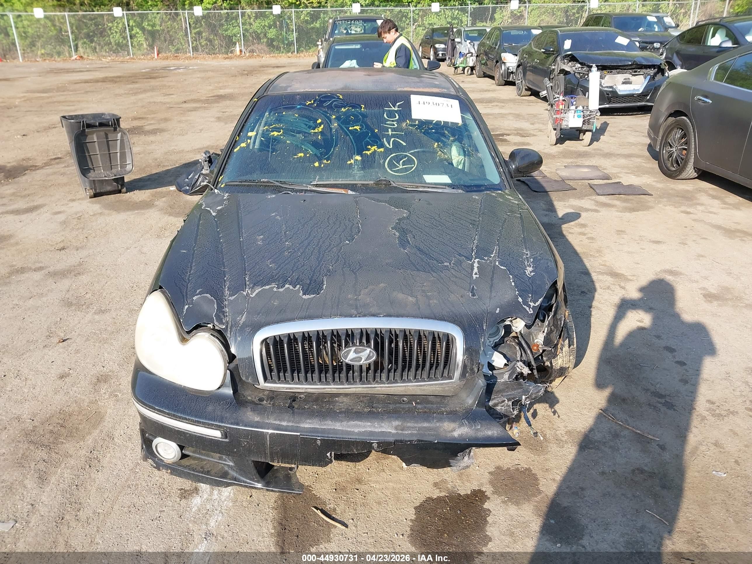 2002 Hyundai Sonata Gls/lx Black vin: KMHWF35H52A532880
