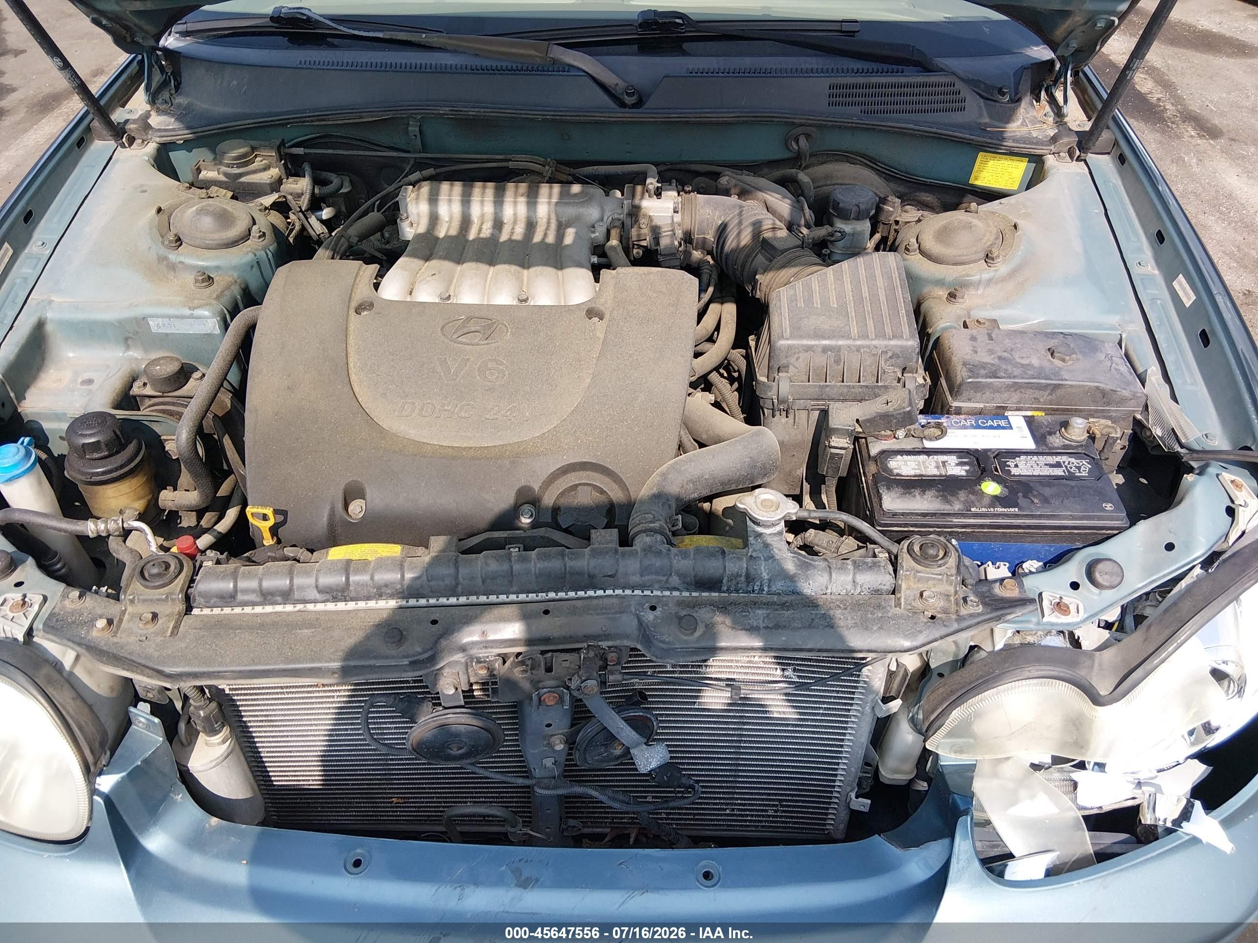 2004 Hyundai Sonata Gls/lx Light Blue vin: KMHWF35H54A055449