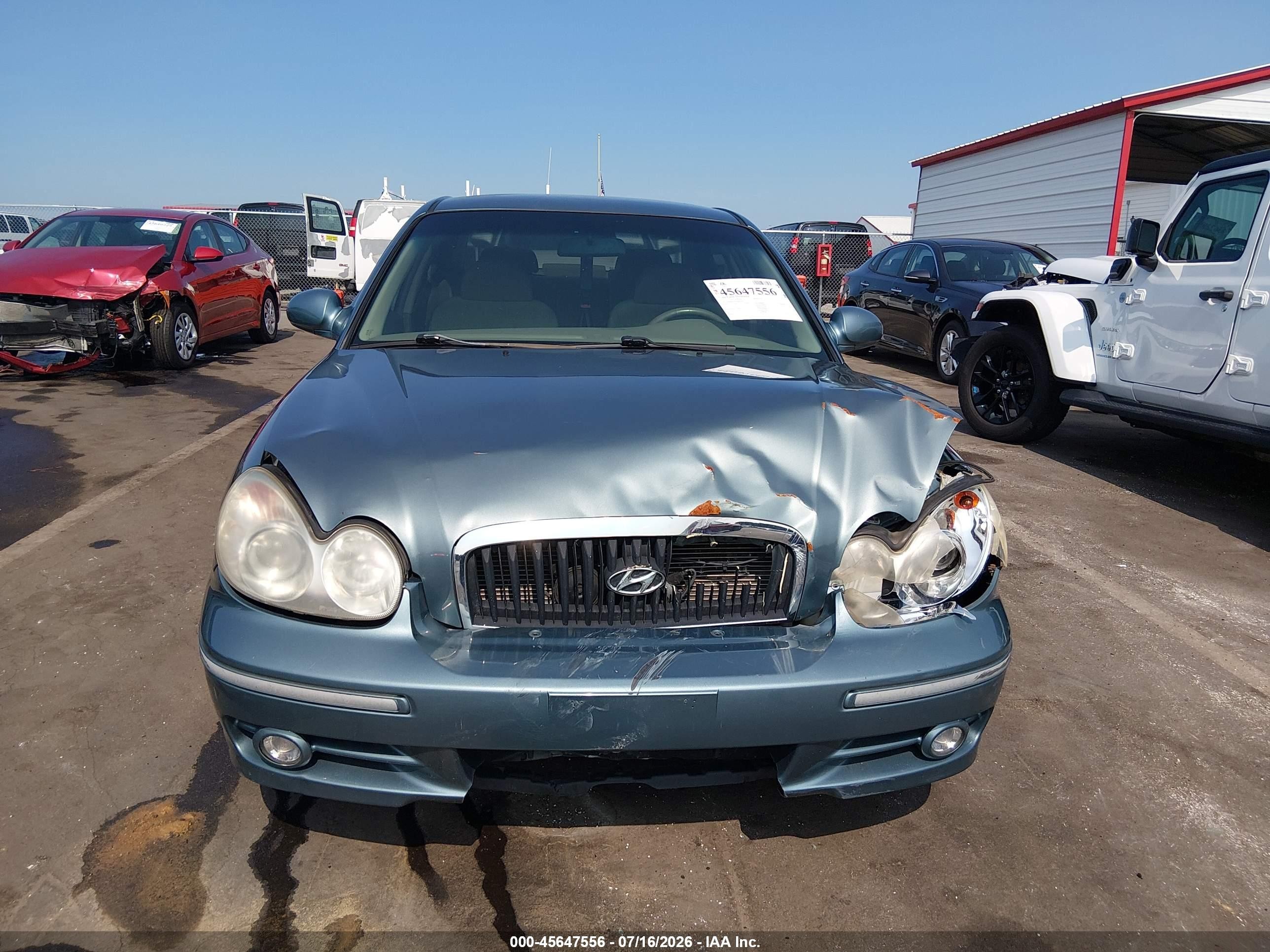 2004 Hyundai Sonata Gls/lx Light Blue vin: KMHWF35H54A055449