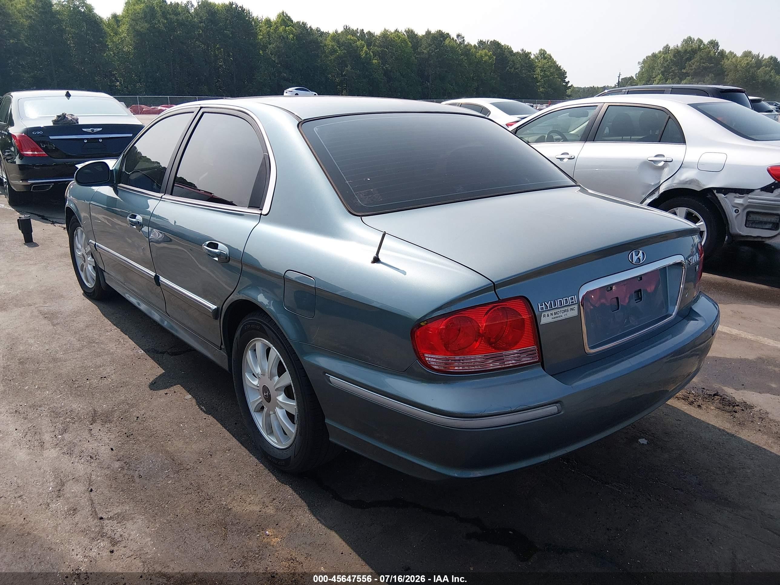 2004 Hyundai Sonata Gls/lx Light Blue vin: KMHWF35H54A055449