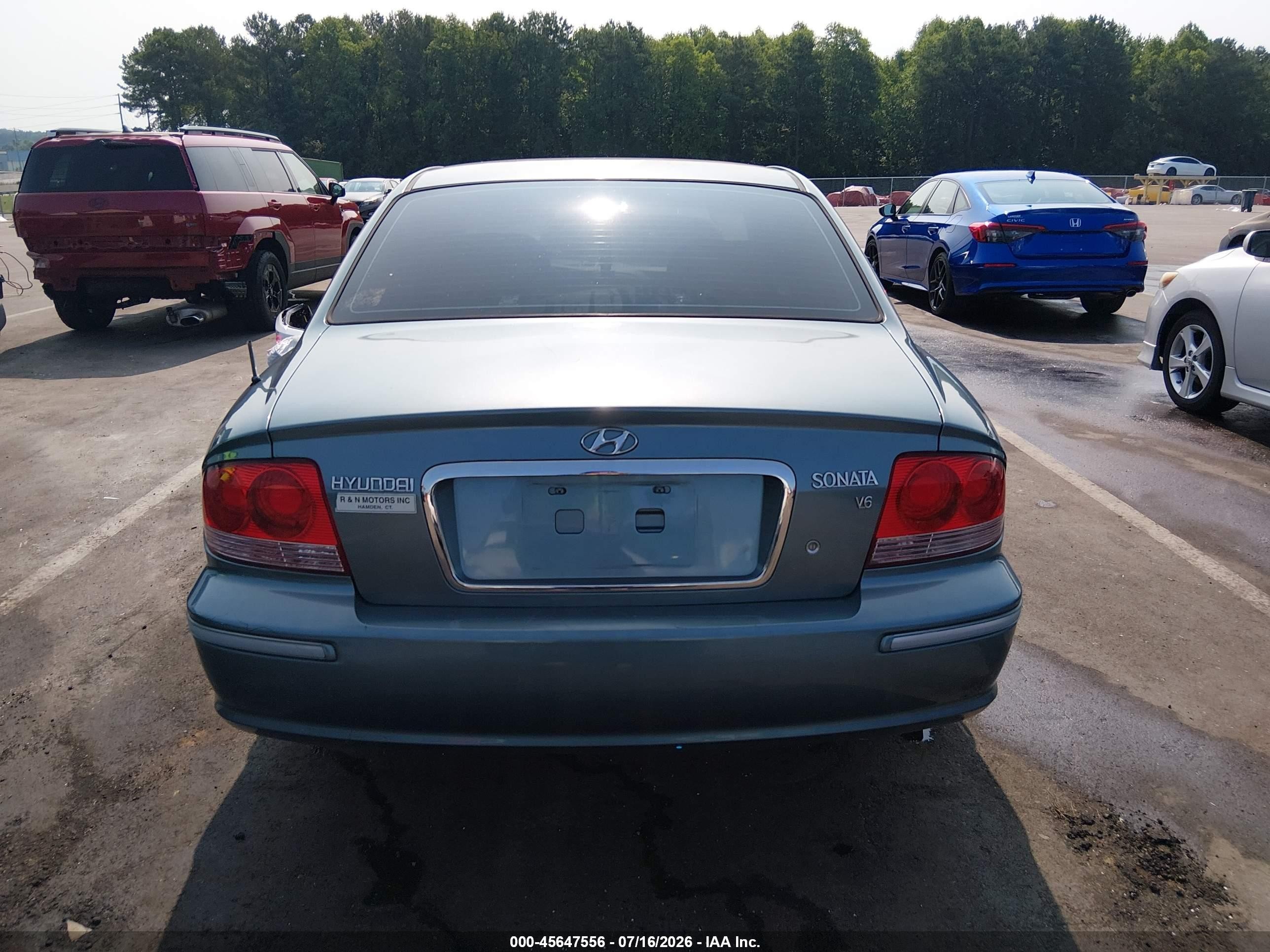 2004 Hyundai Sonata Gls/lx Light Blue vin: KMHWF35H54A055449