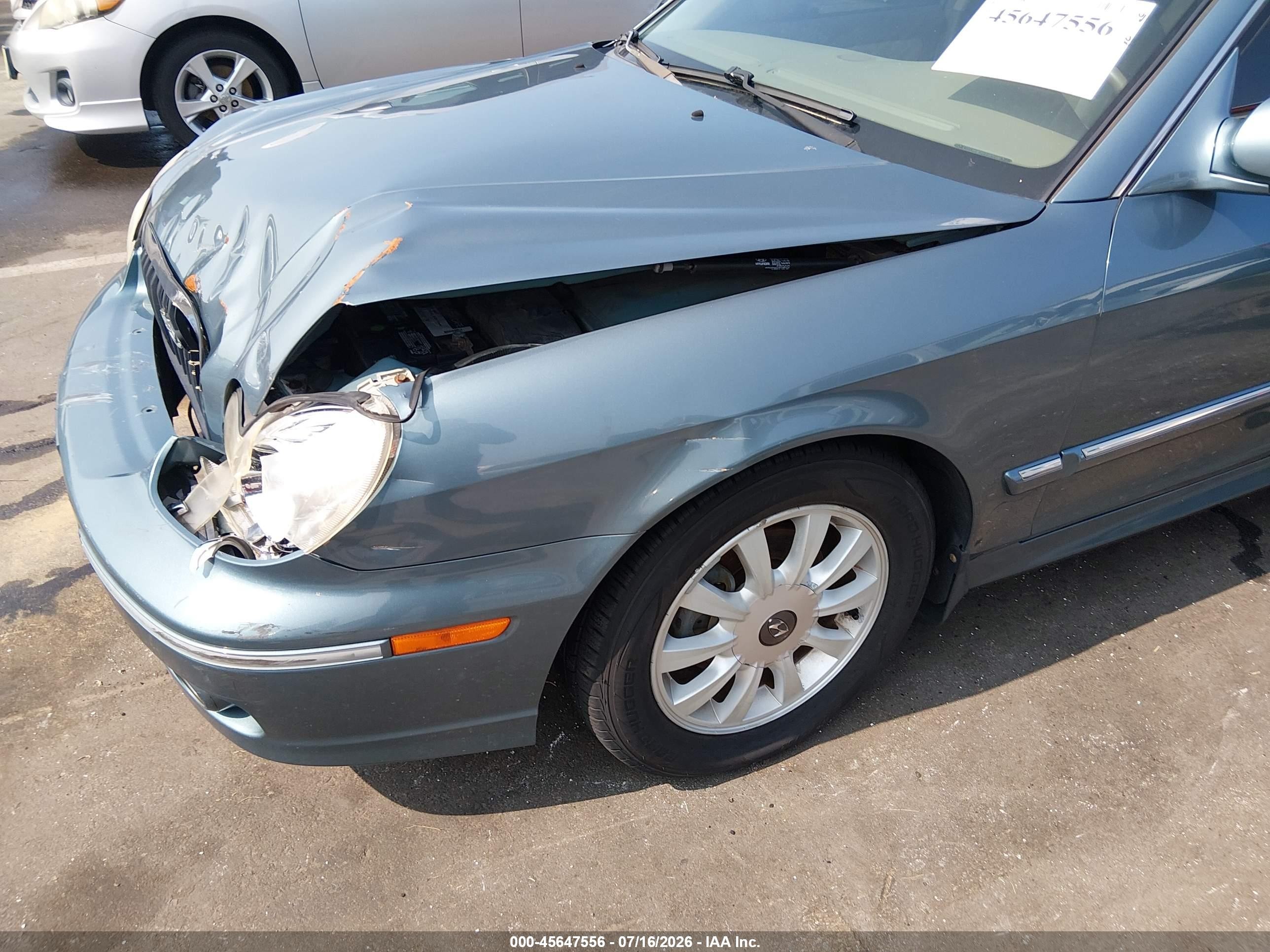 2004 Hyundai Sonata Gls/lx Light Blue vin: KMHWF35H54A055449