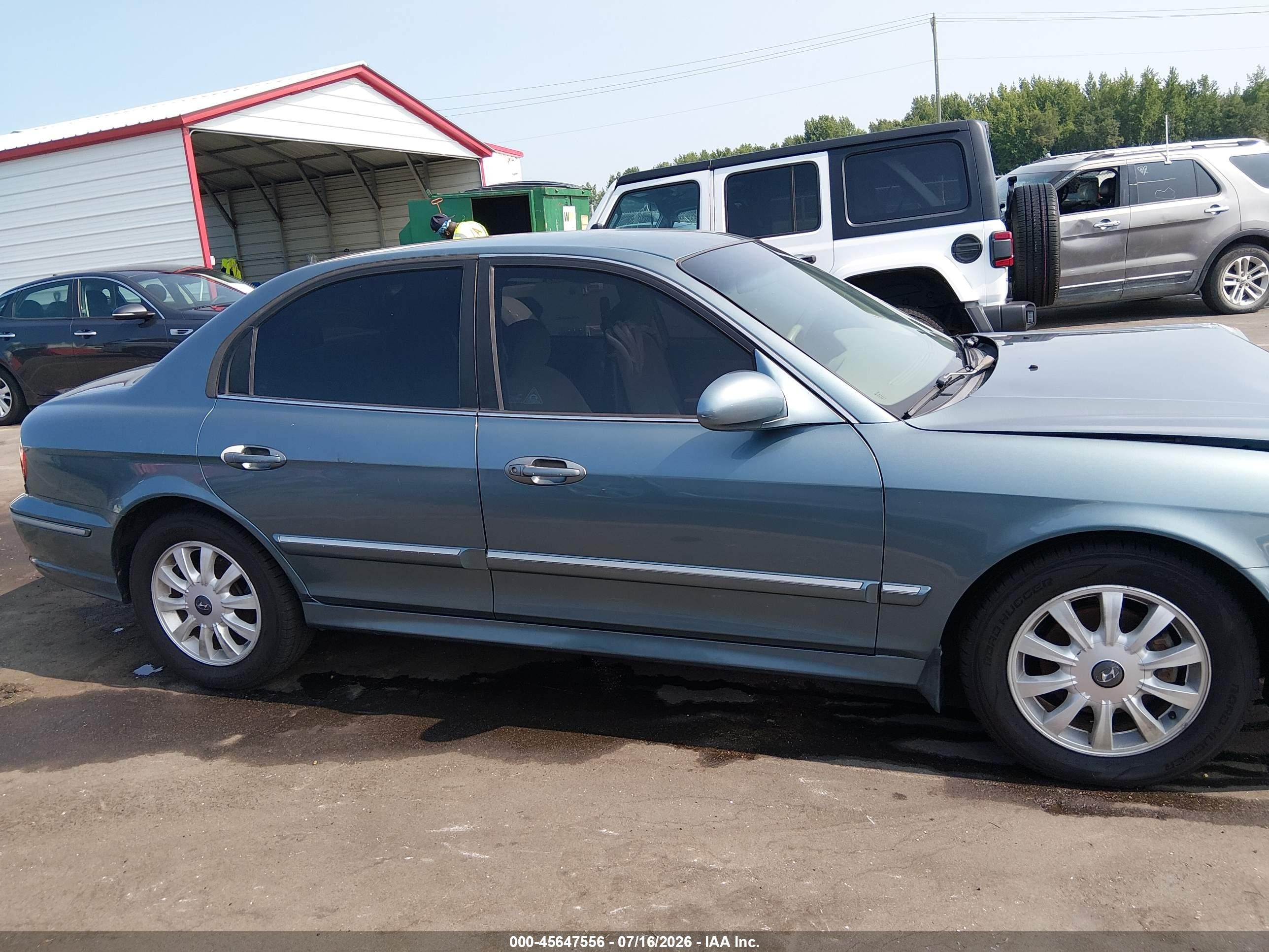 2004 Hyundai Sonata Gls/lx Light Blue vin: KMHWF35H54A055449