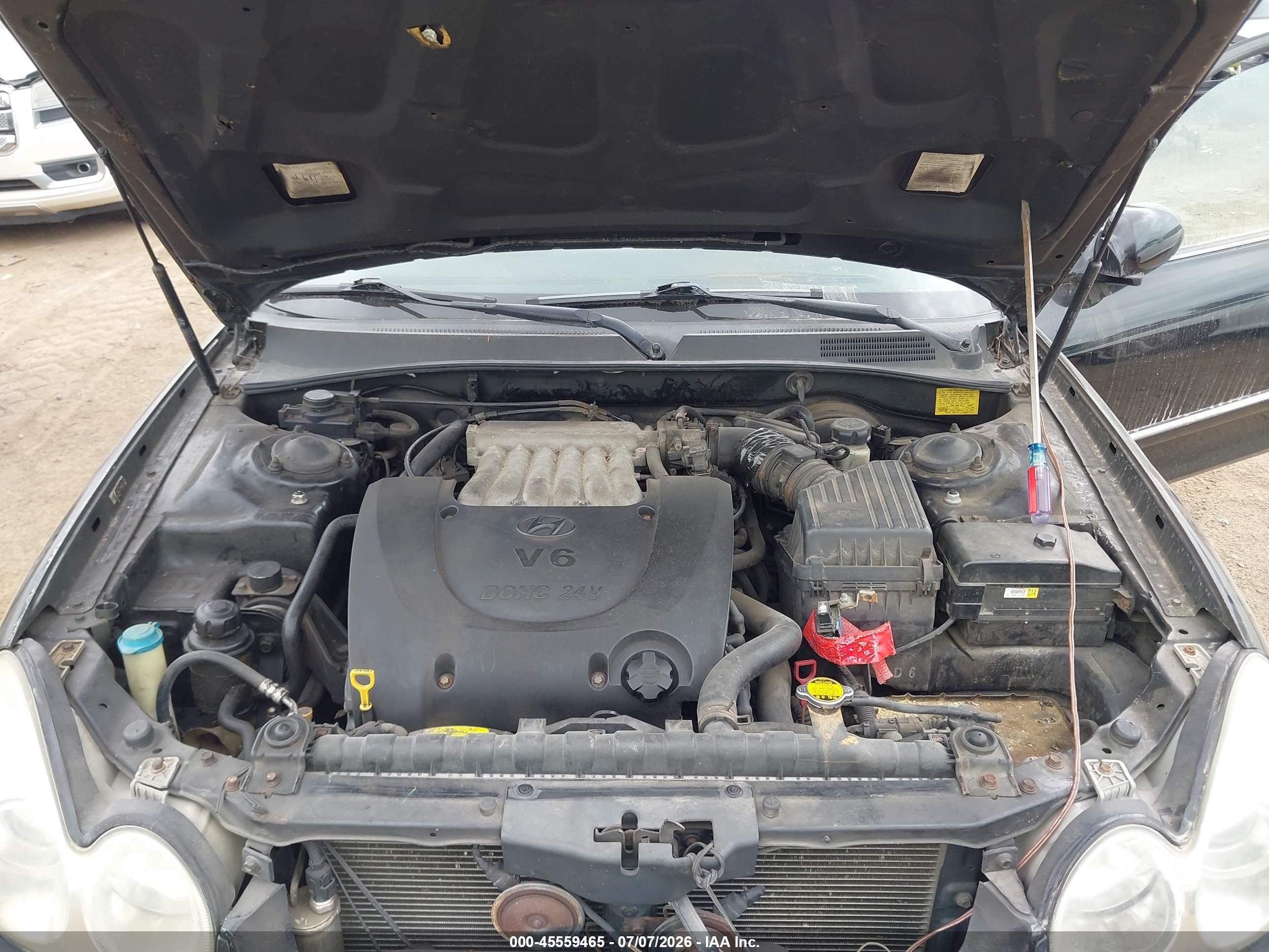 2004 Hyundai Sonata Gls/lx Black vin: KMHWF35H54A918606