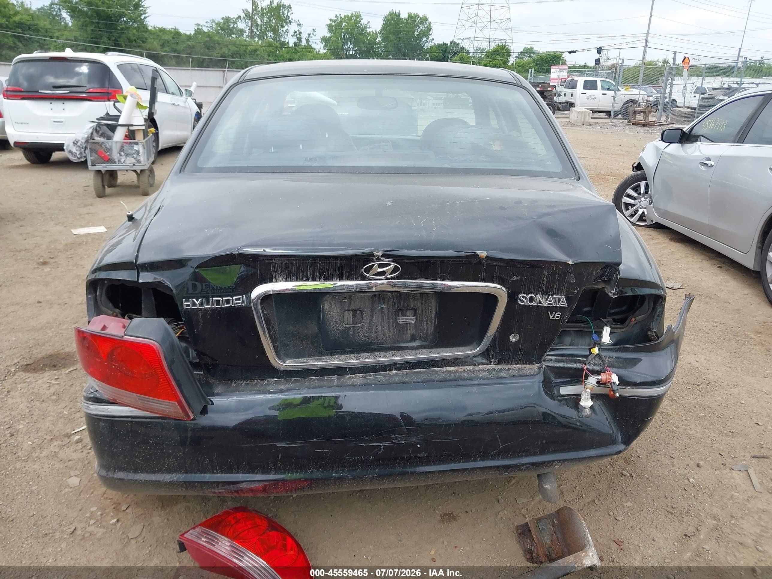 2004 Hyundai Sonata Gls/lx Black vin: KMHWF35H54A918606