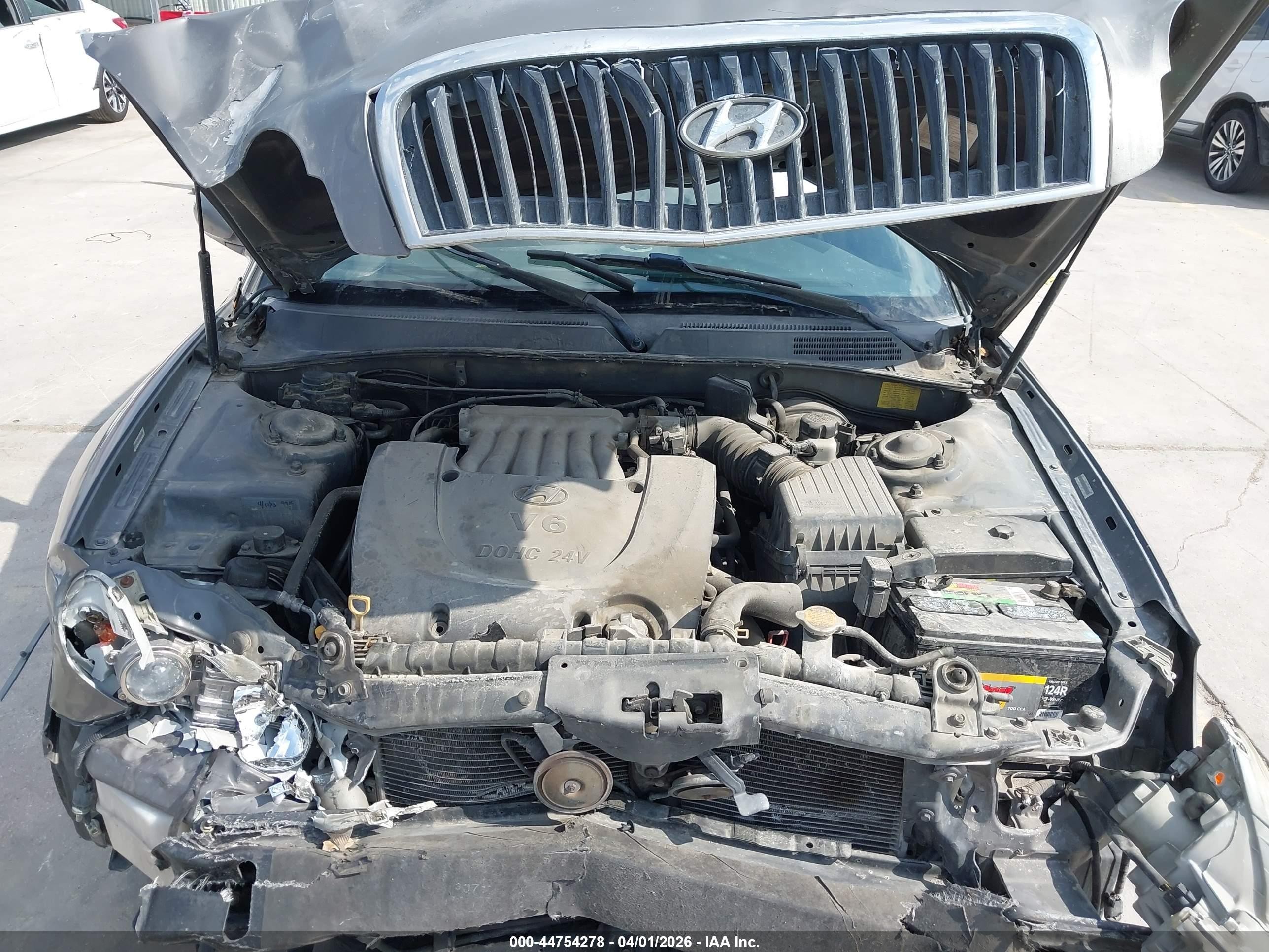 2004 Hyundai Sonata Gls/lx Gray vin: KMHWF35H54A975453
