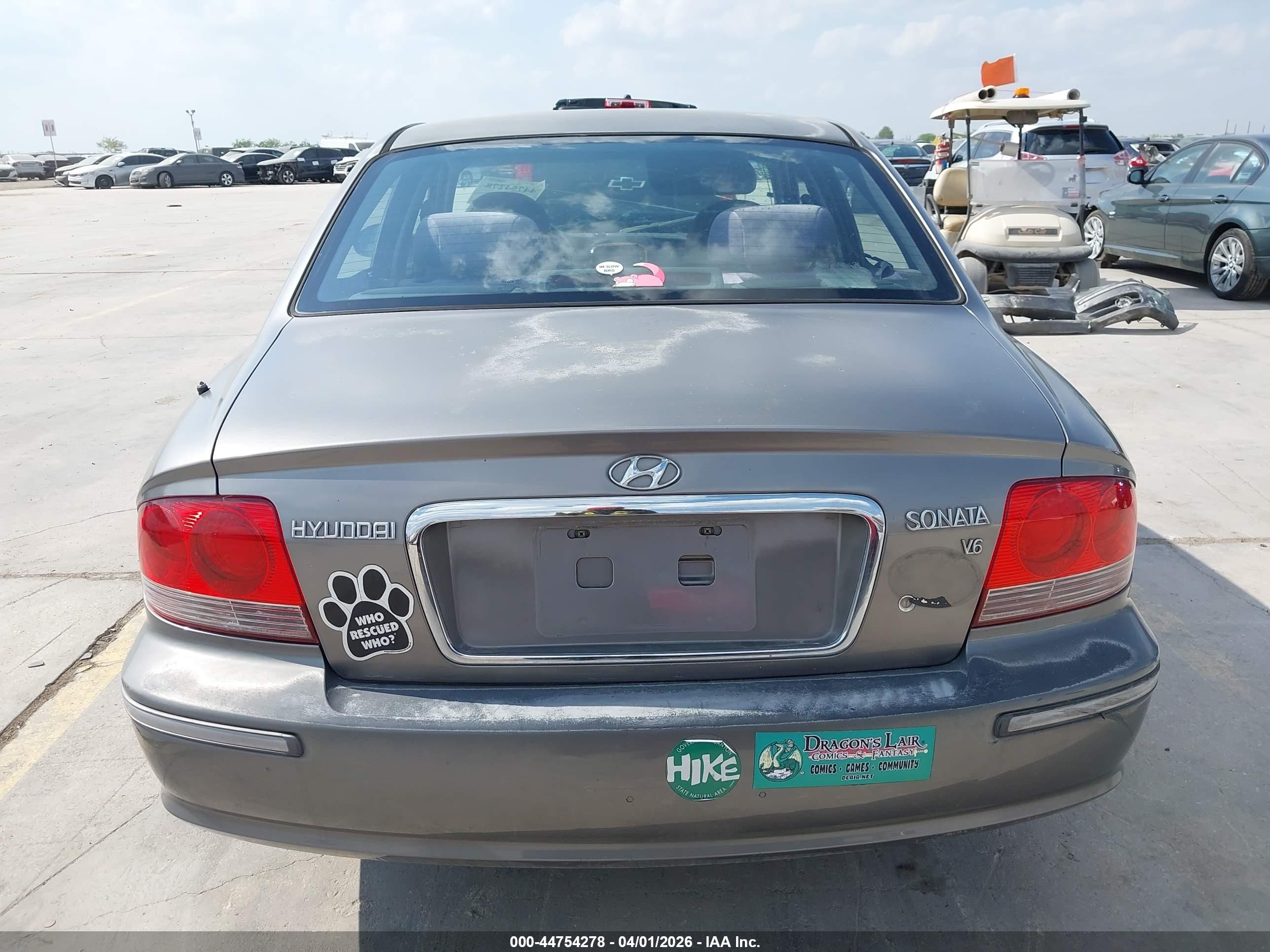 2004 Hyundai Sonata Gls/lx Gray vin: KMHWF35H54A975453