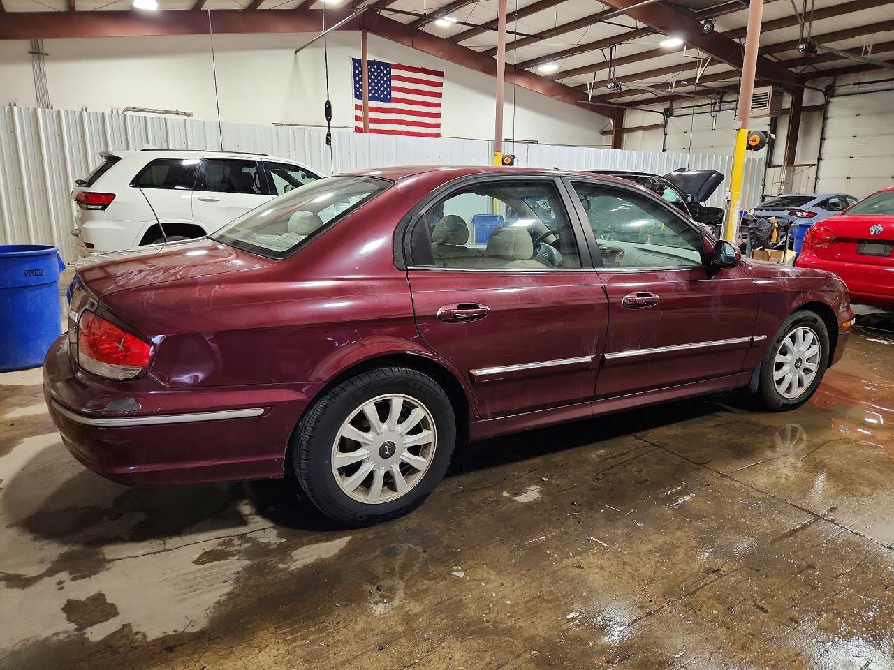 2005 Hyundai Sonata Gls Burgundy vin: KMHWF35H55A097167