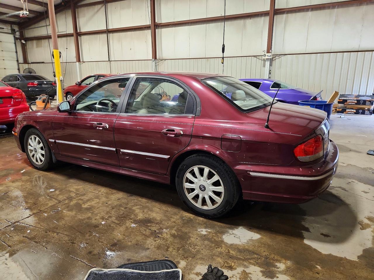 2005 Hyundai Sonata Gls Burgundy vin: KMHWF35H55A097167