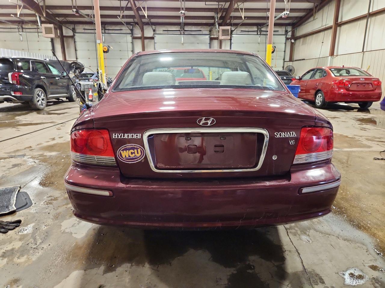 2005 Hyundai Sonata Gls Burgundy vin: KMHWF35H55A097167
