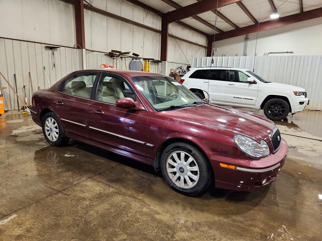 2005 Hyundai Sonata Gls Burgundy vin: KMHWF35H55A097167