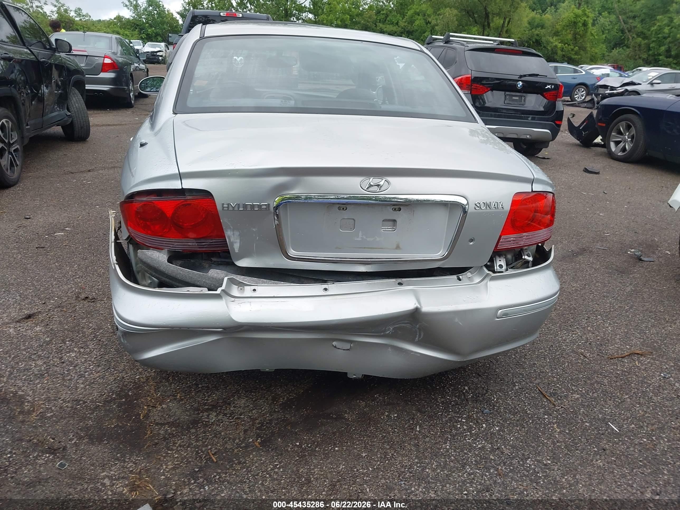 2005 Hyundai Sonata Gls/lx Silver vin: KMHWF35H55A180923