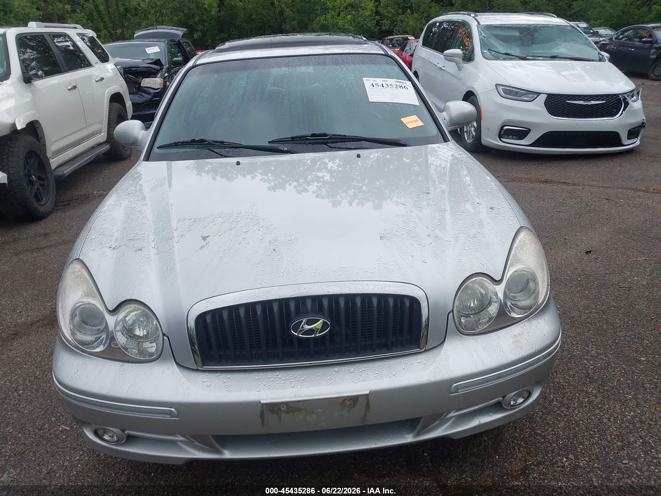 2005 Hyundai Sonata Gls/lx Silver vin: KMHWF35H55A180923