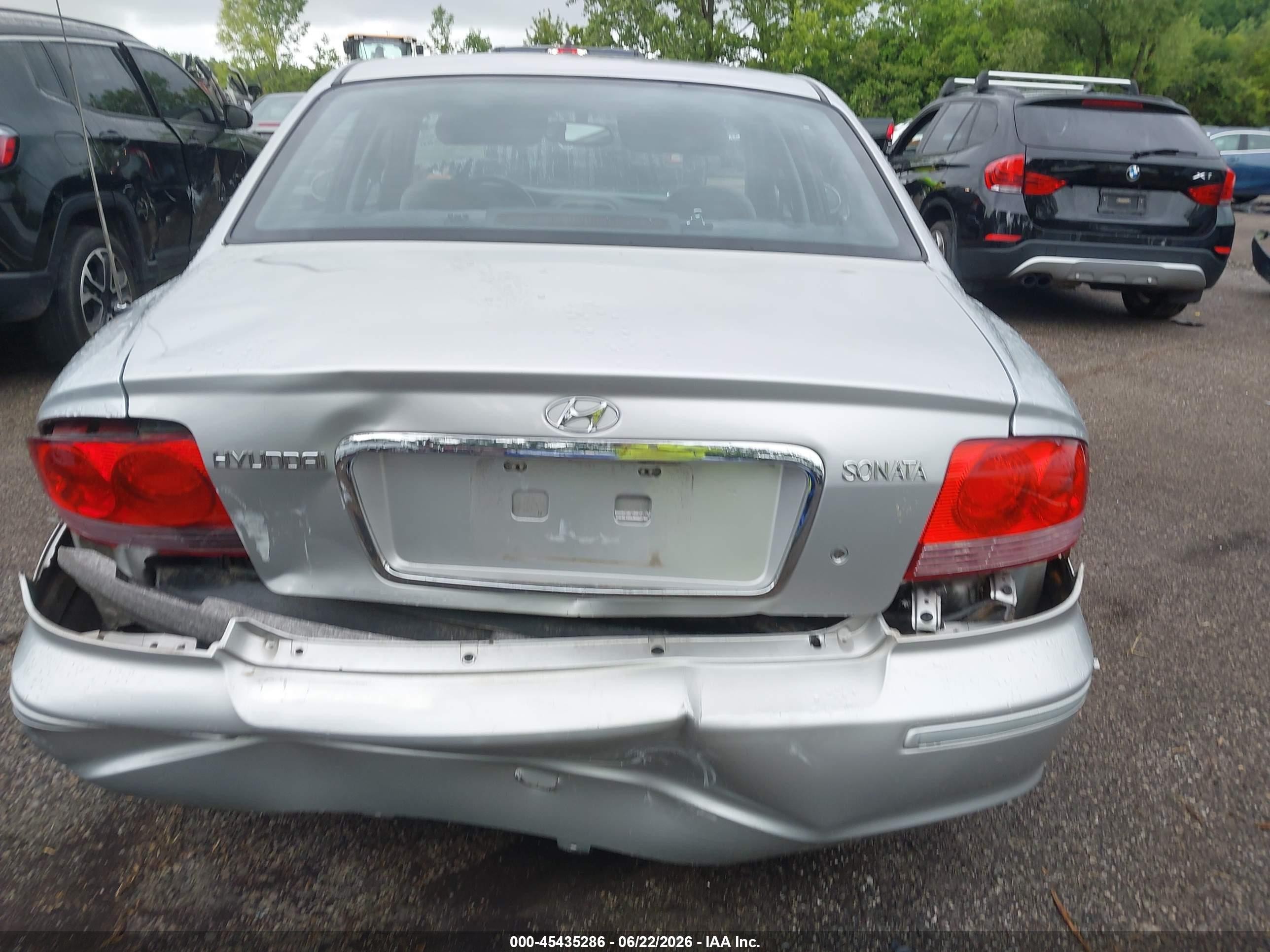 2005 Hyundai Sonata Gls/lx Silver vin: KMHWF35H55A180923