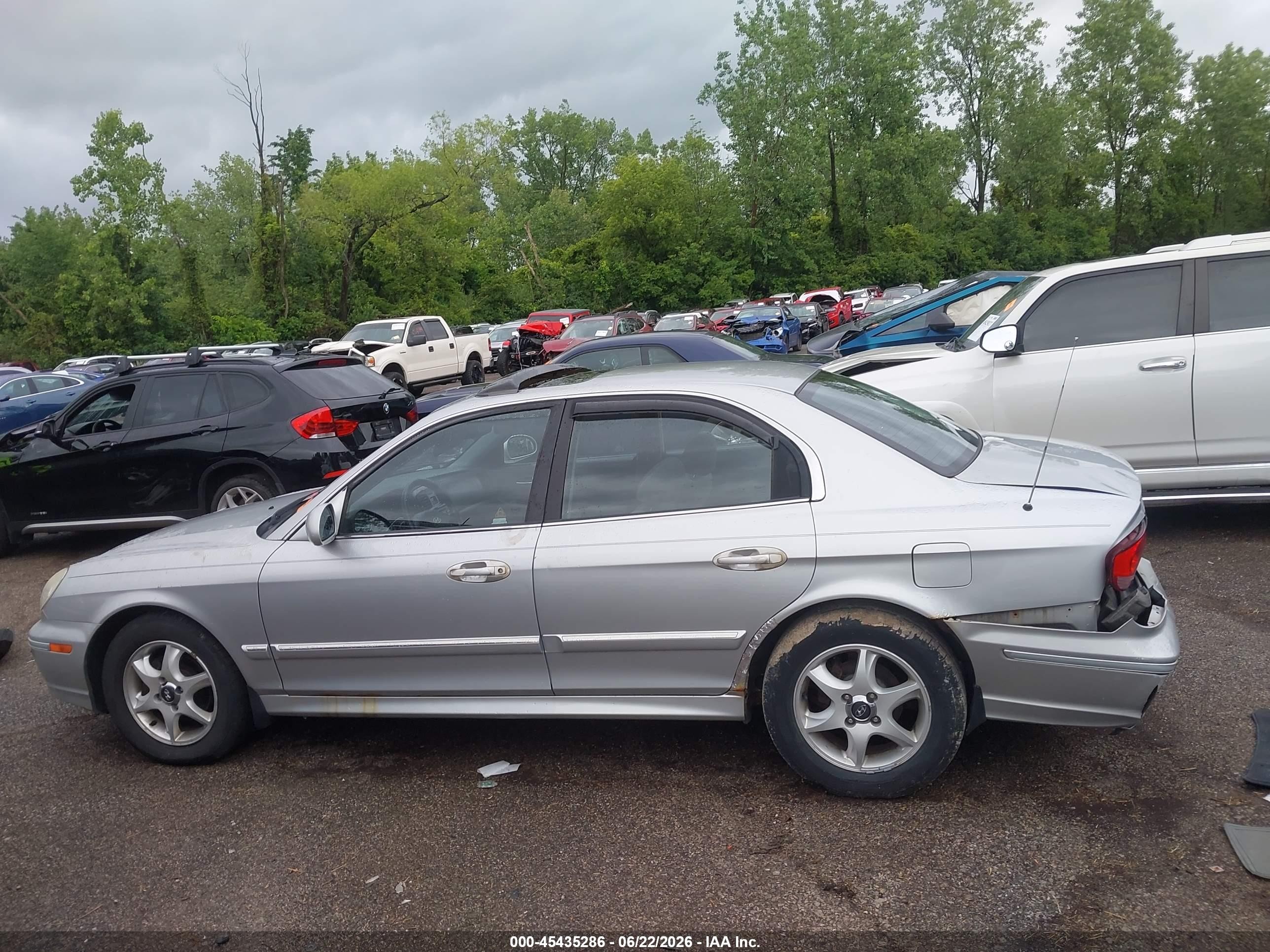 2005 Hyundai Sonata Gls/lx Silver vin: KMHWF35H55A180923