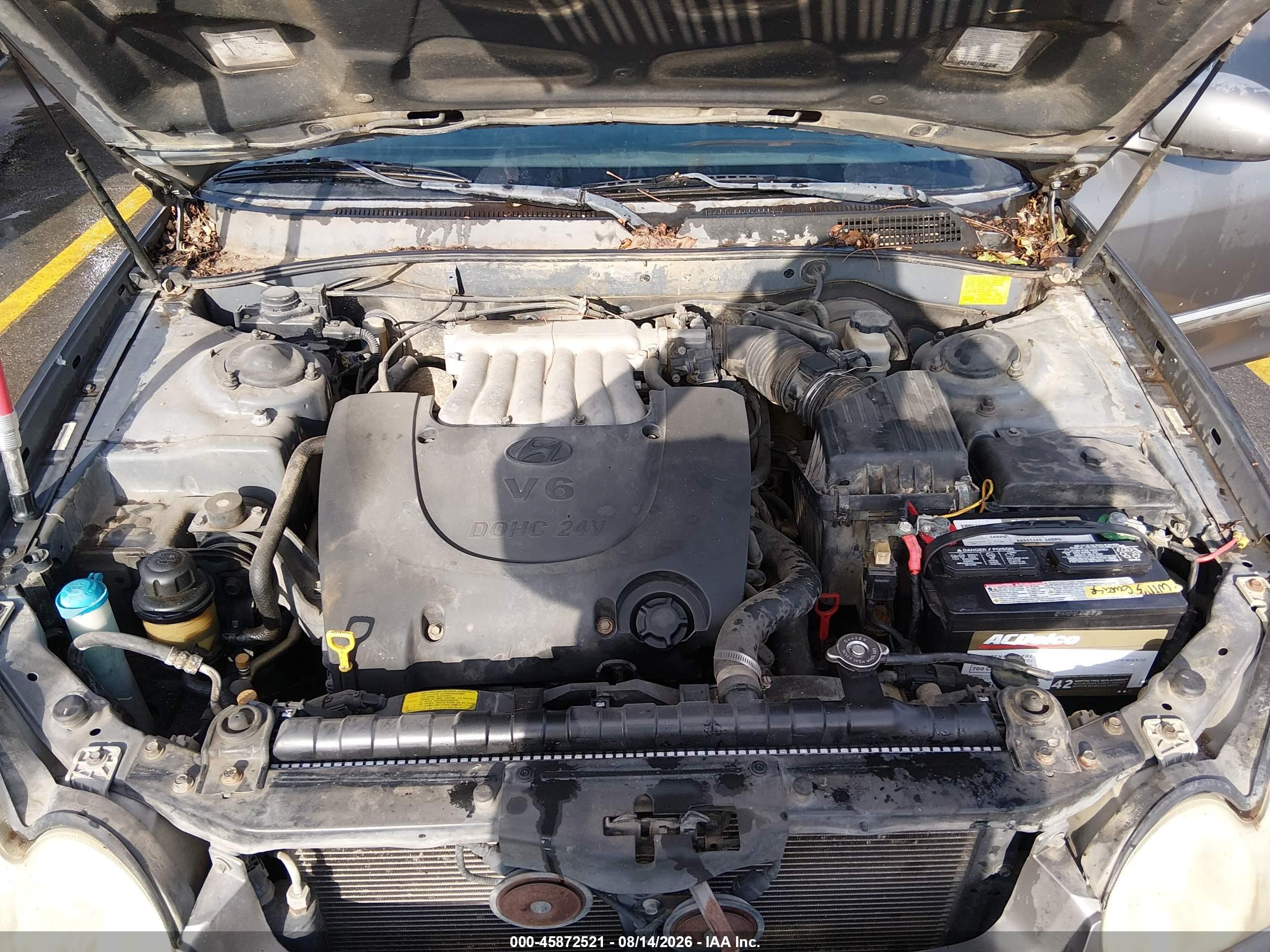 2002 Hyundai Sonata Gls/lx Серый vin: KMHWF35H62A670315