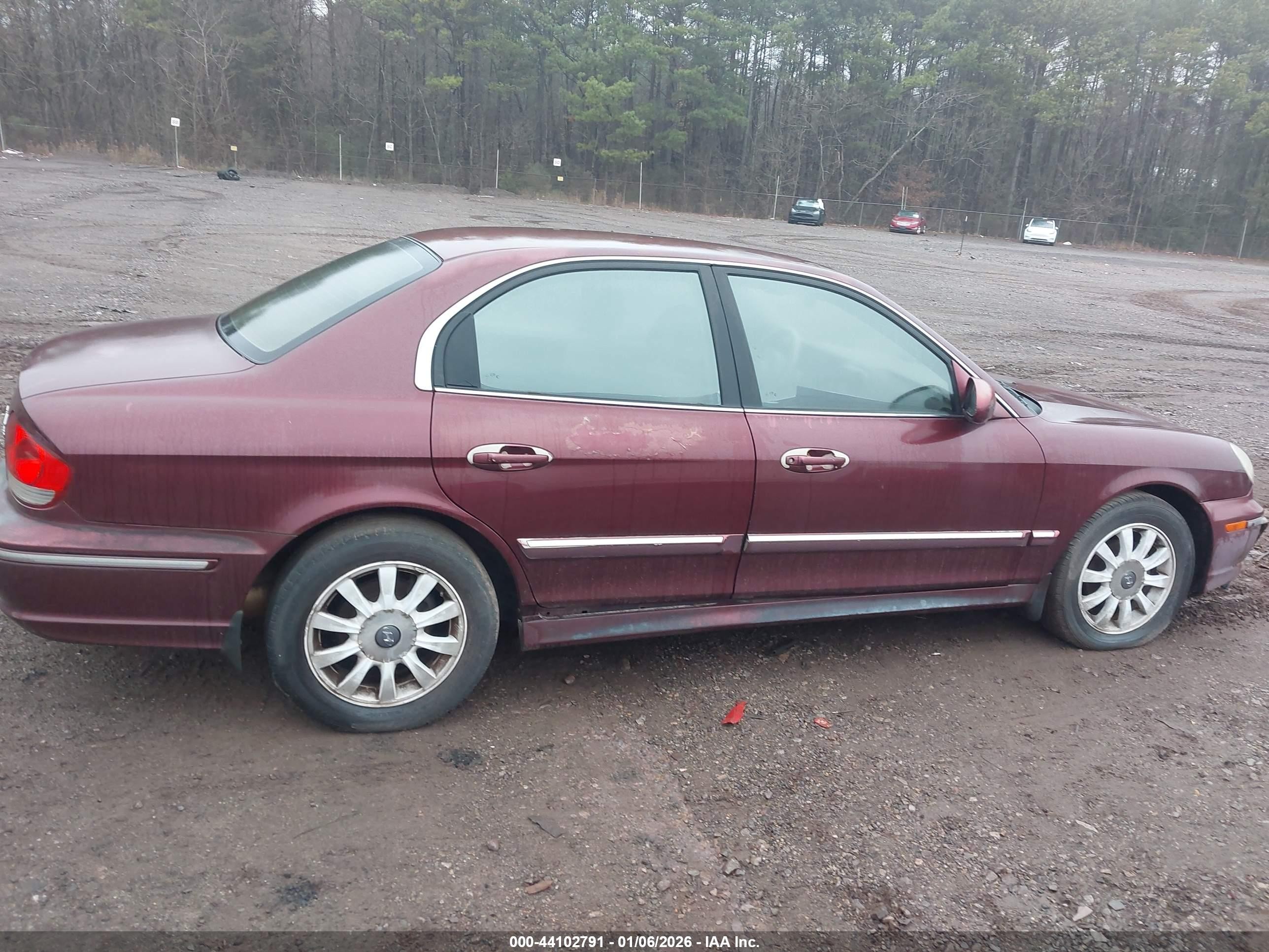 2002 Hyundai Sonata Gls/lx Burgundy vin: KMHWF35H62A674557