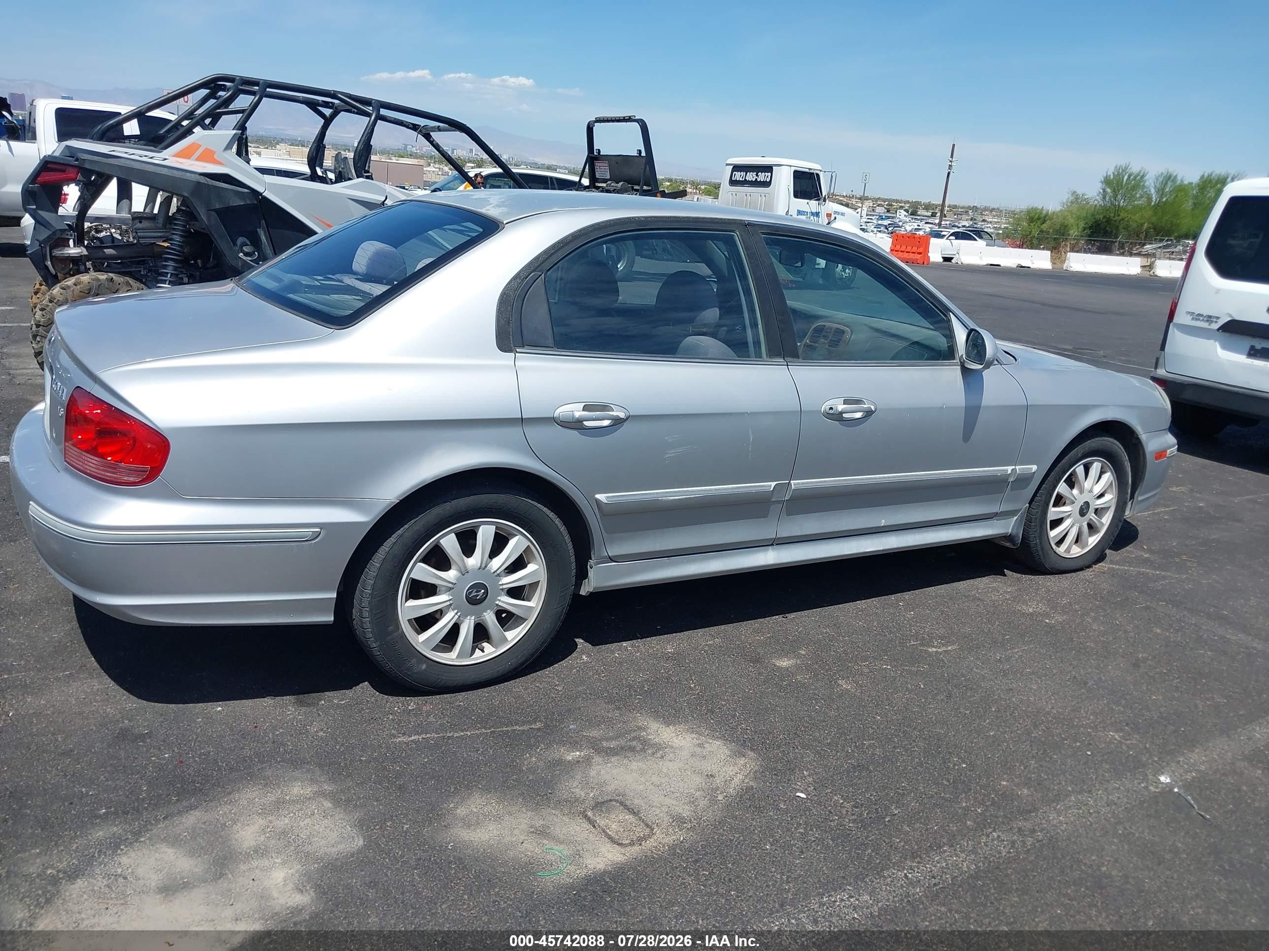 2003 Hyundai Sonata Gls/lx Silver vin: KMHWF35H63A889650
