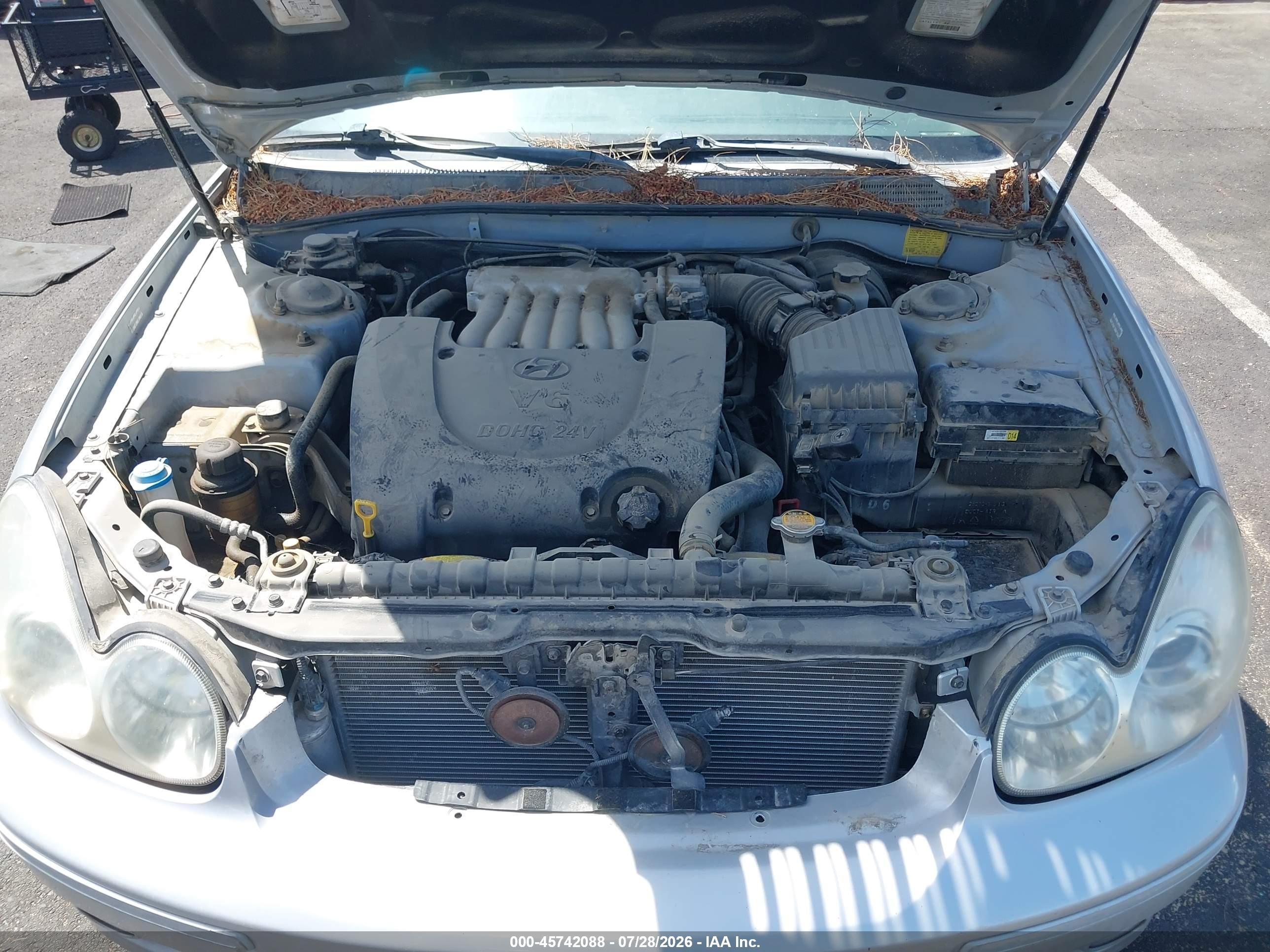 2003 Hyundai Sonata Gls/lx Silver vin: KMHWF35H63A889650