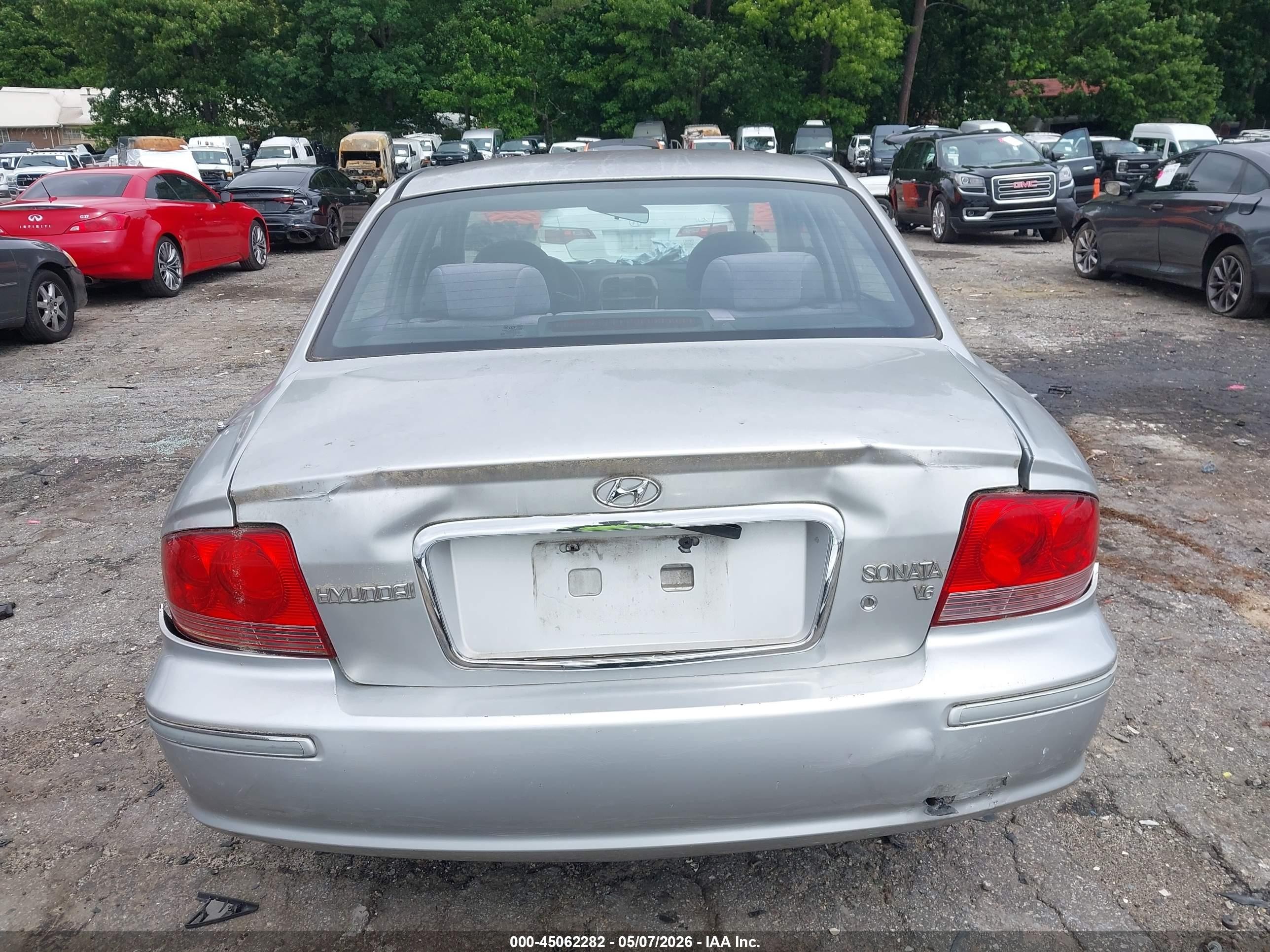 2003 Hyundai Sonata Gls/lx Silver vin: KMHWF35H63A896436