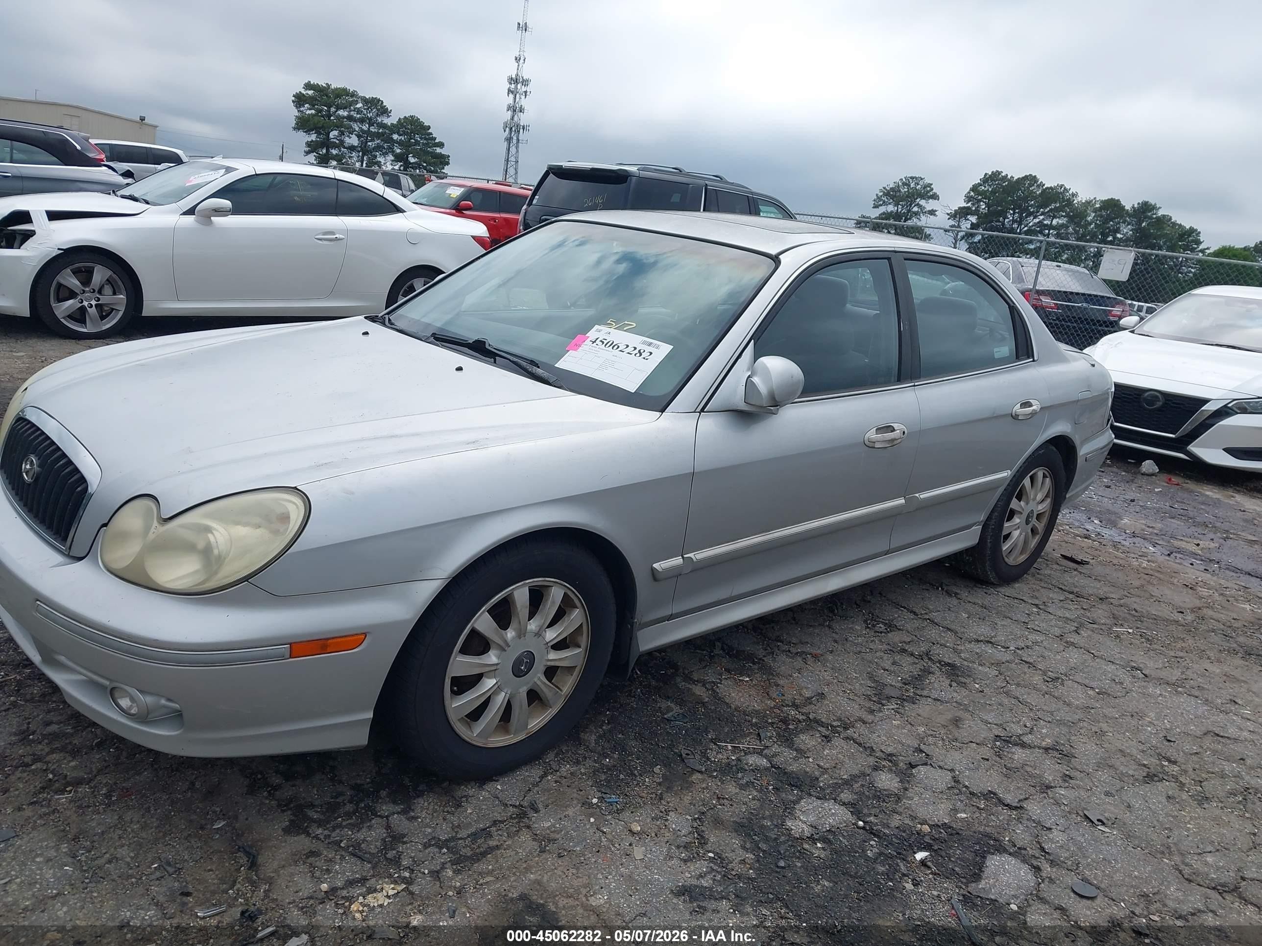 2003 Hyundai Sonata Gls/lx Silver vin: KMHWF35H63A896436
