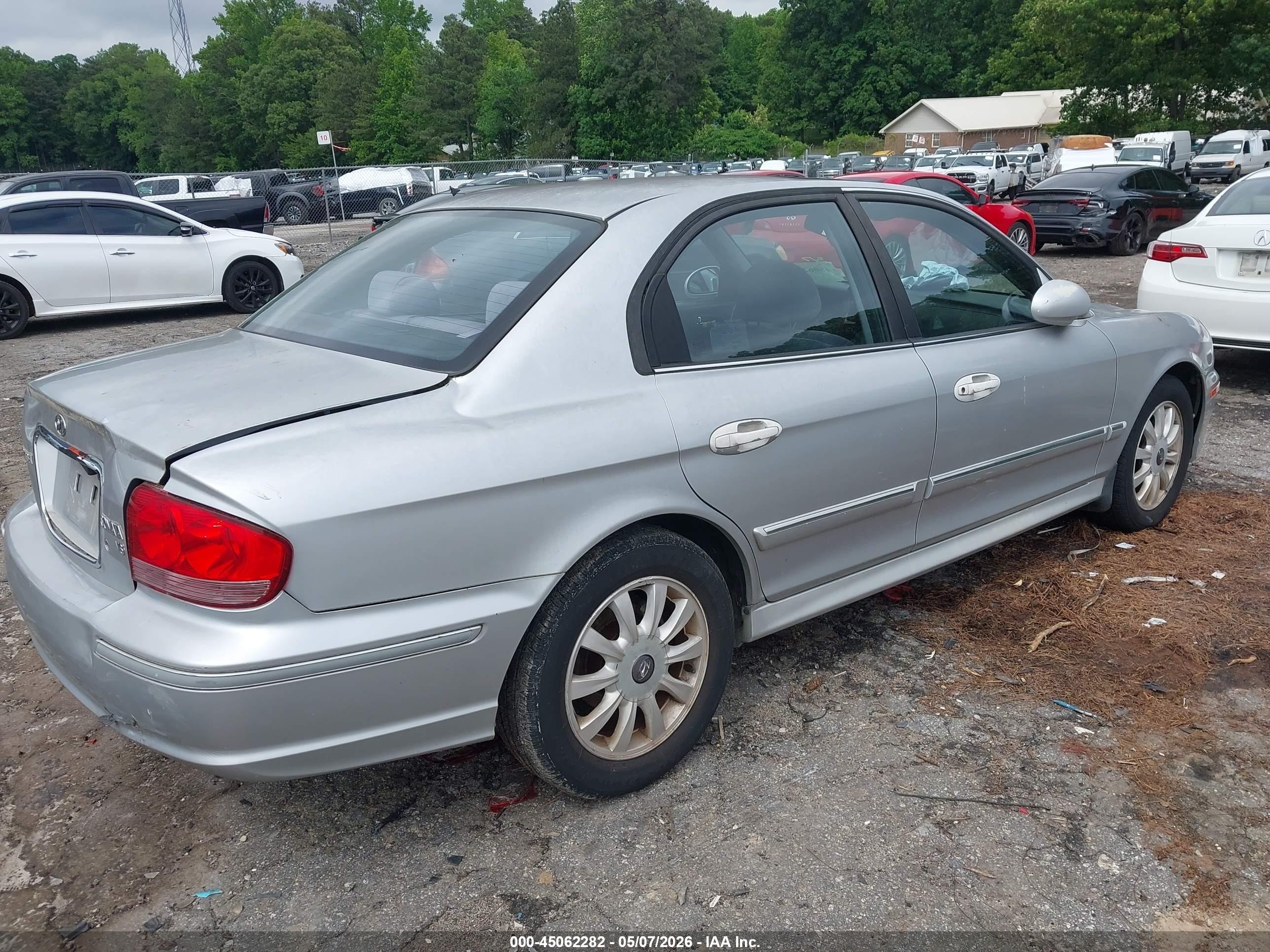 2003 Hyundai Sonata Gls/lx Silver vin: KMHWF35H63A896436