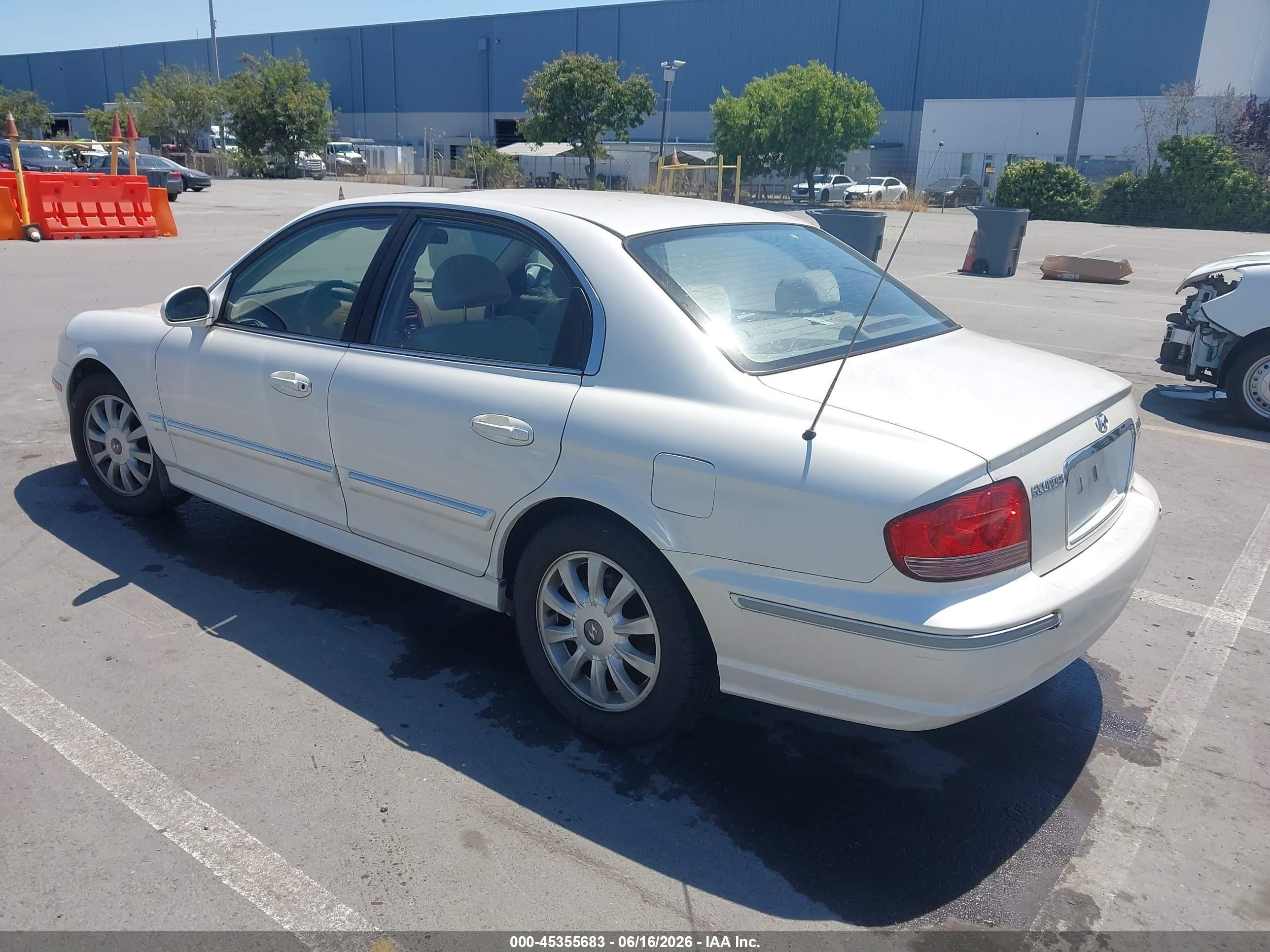 2004 Hyundai Sonata Gls/lx White vin: KMHWF35H64A005286