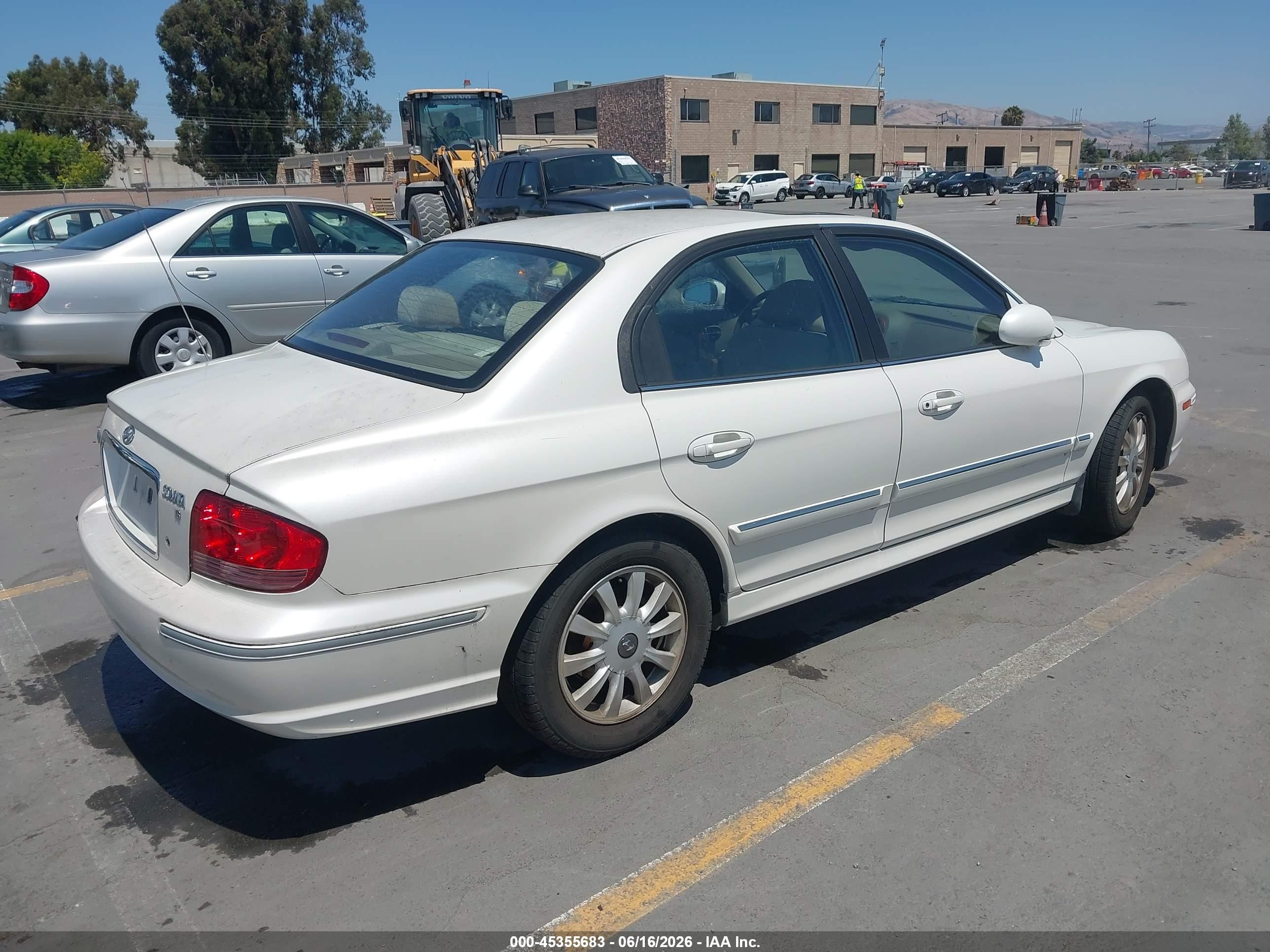 2004 Hyundai Sonata Gls/lx White vin: KMHWF35H64A005286