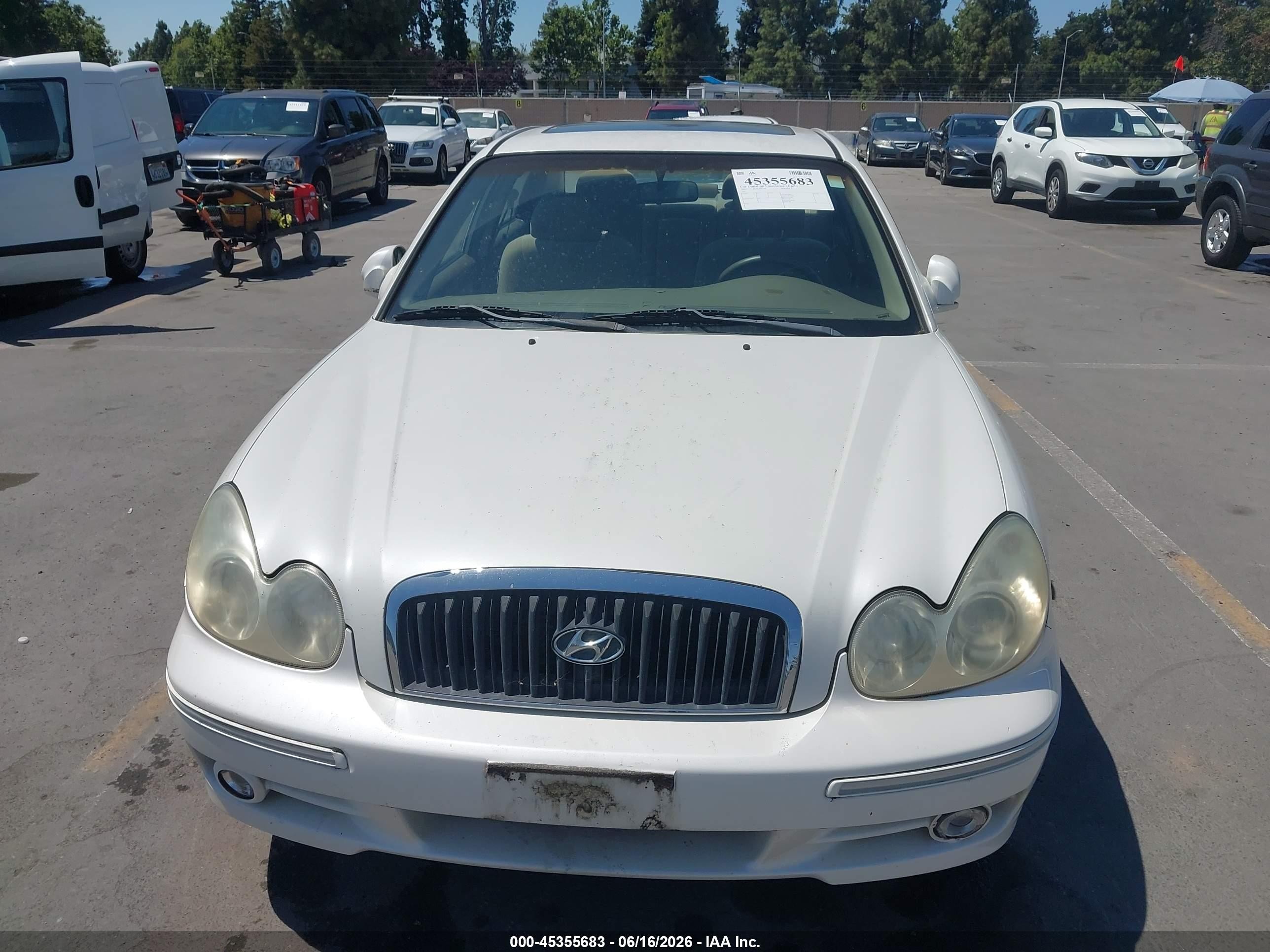 2004 Hyundai Sonata Gls/lx White vin: KMHWF35H64A005286