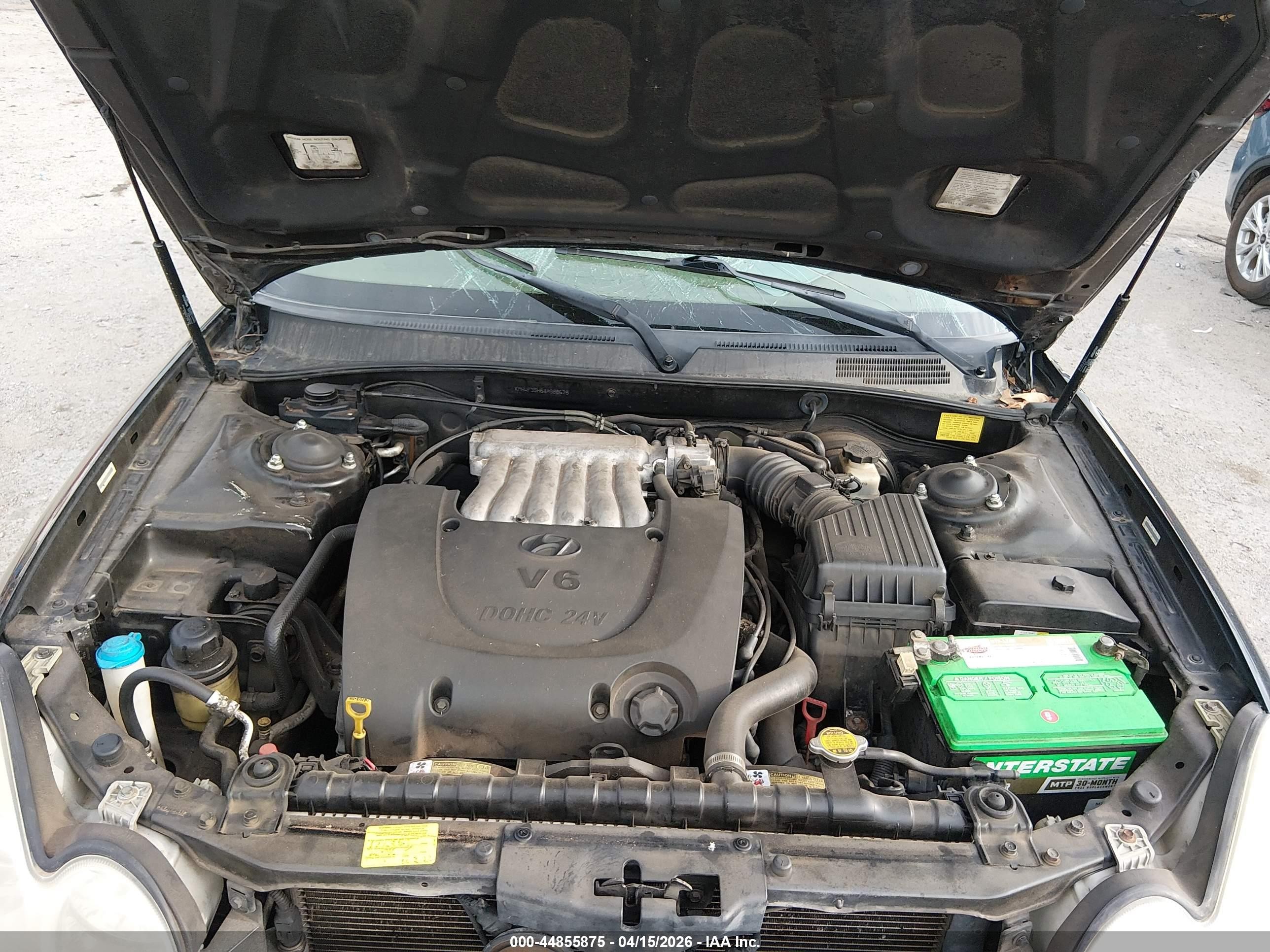 2004 Hyundai Sonata Gls/lx Черный vin: KMHWF35H64A988678