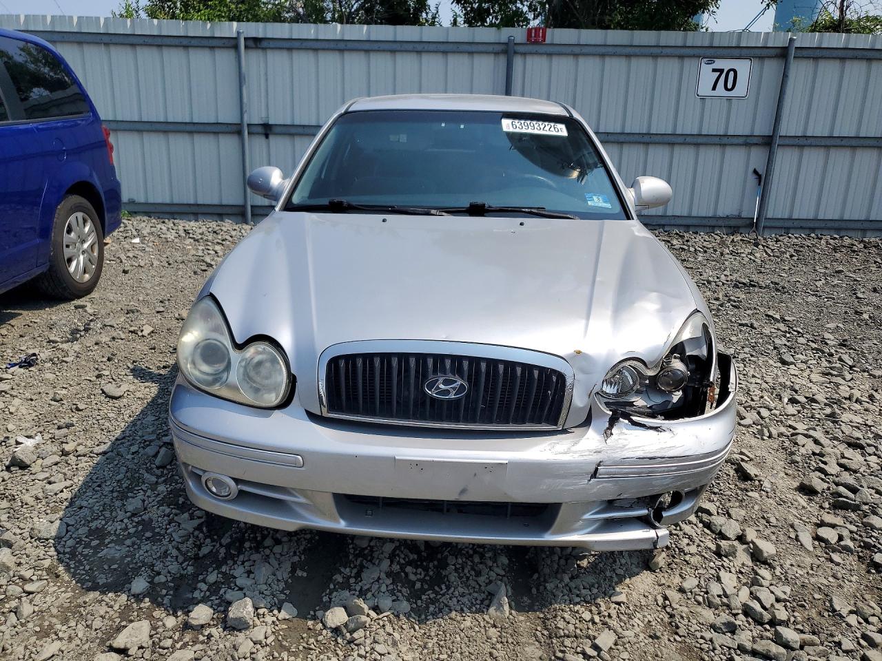 2005 Hyundai Sonata Gls Silver vin: KMHWF35H65A108824