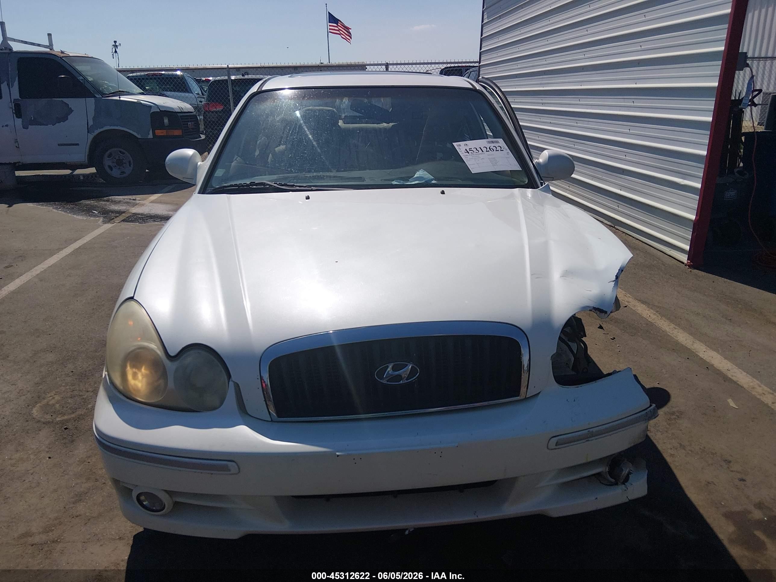 2005 Hyundai Sonata Gls/lx White vin: KMHWF35H65A128748