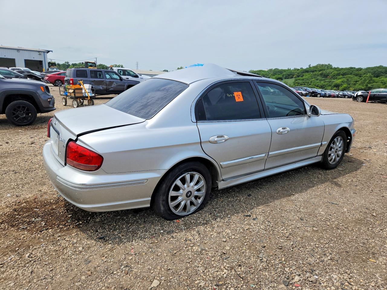 2005 Hyundai Sonata Gls Silver vin: KMHWF35H65A138227