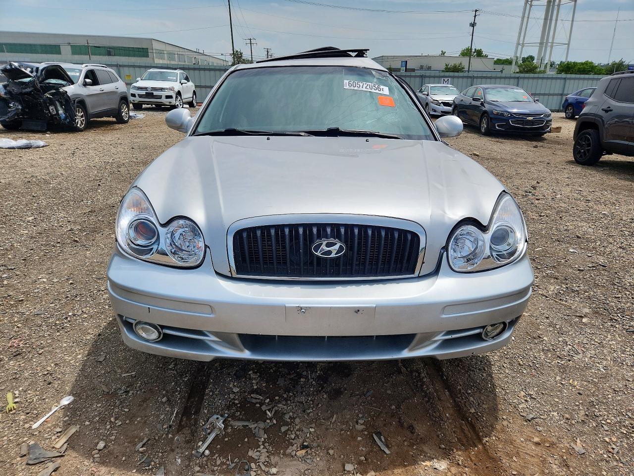 2005 Hyundai Sonata Gls Silver vin: KMHWF35H65A138227