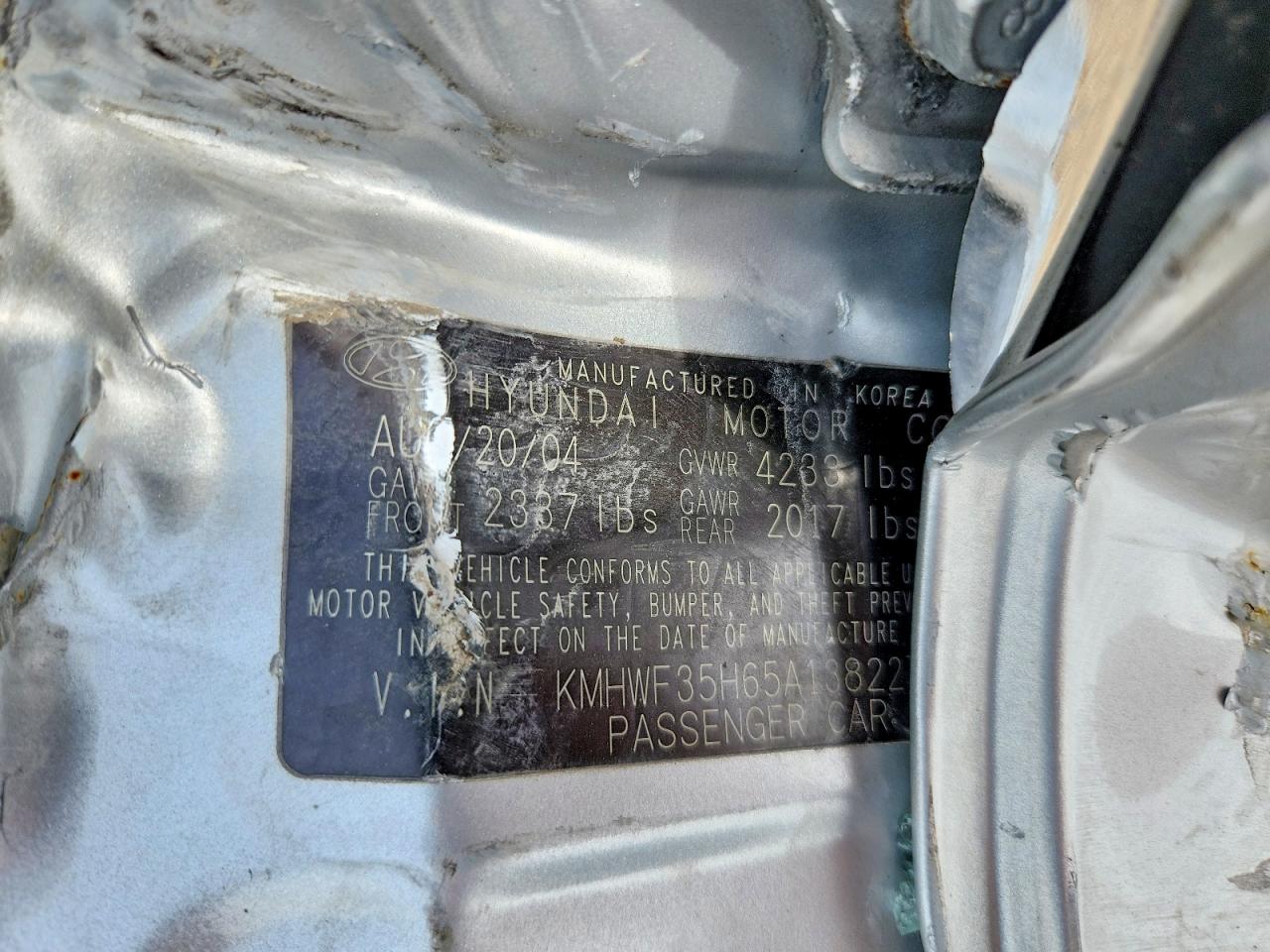 2005 Hyundai Sonata Gls Silver vin: KMHWF35H65A138227