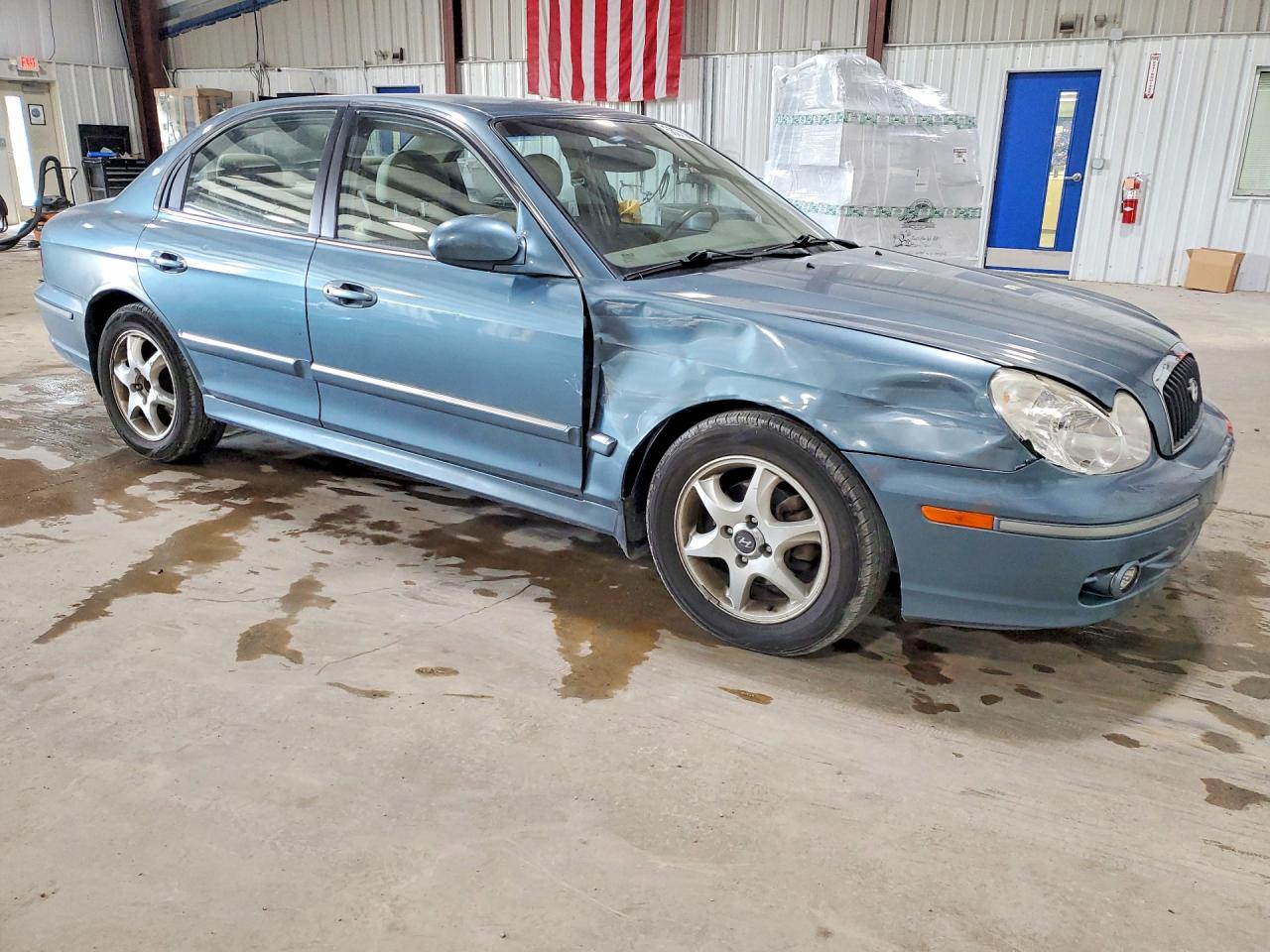 2005 Hyundai Sonata Gls Синий vin: KMHWF35H65A180137