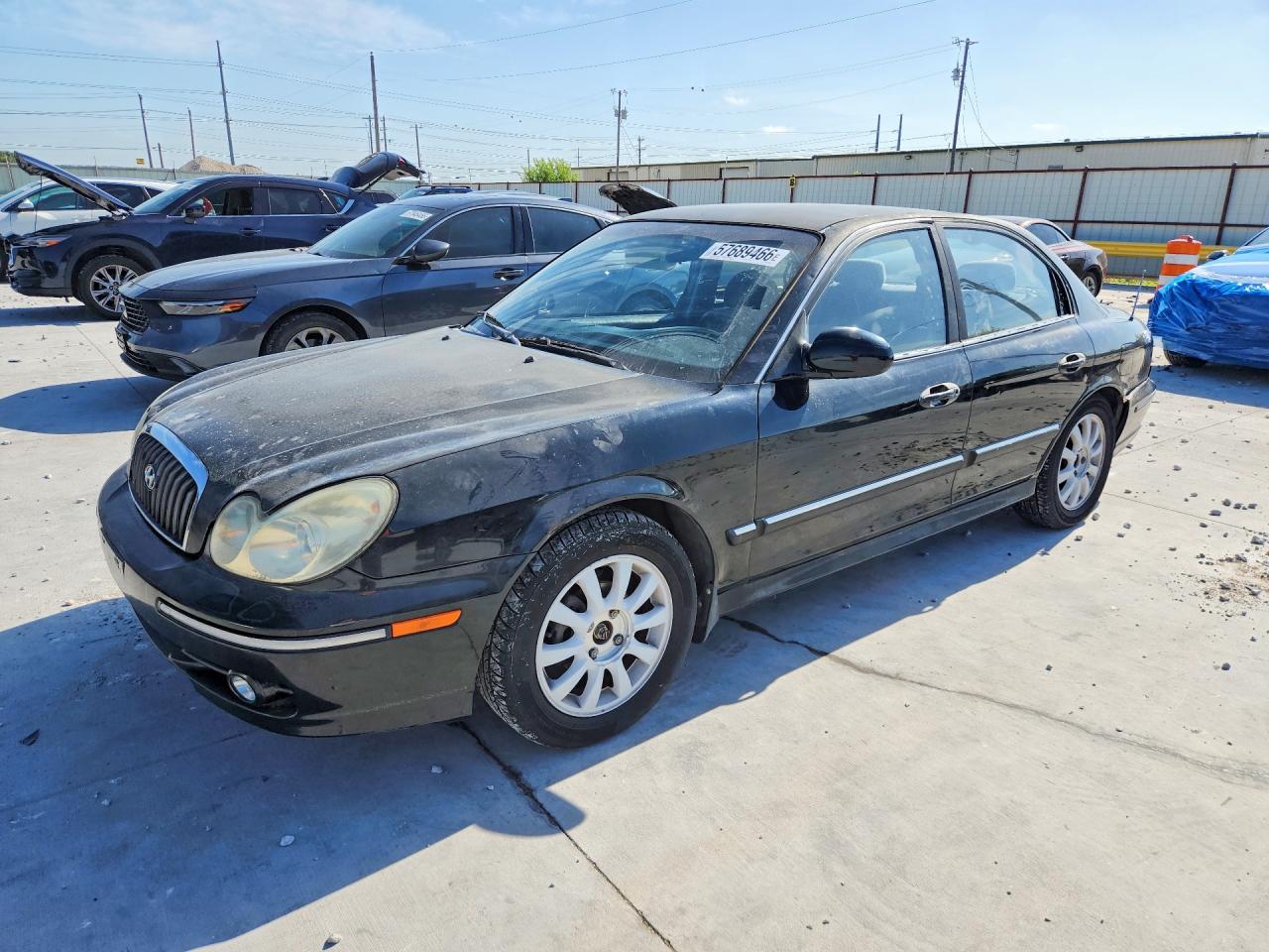 2003 Hyundai Sonata Gls Black vin: KMHWF35H73A830249