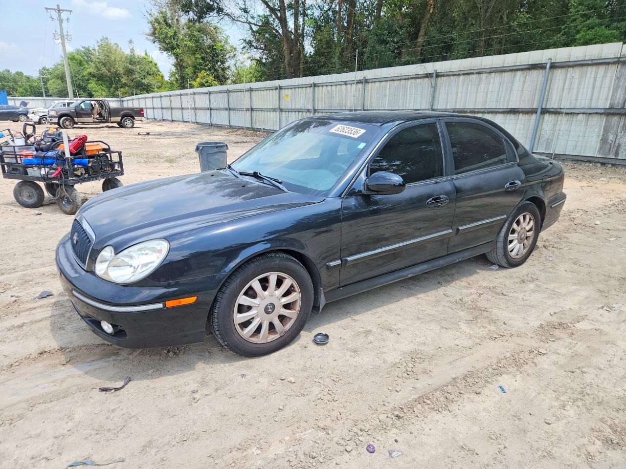 2003 Hyundai Sonata Gls Black vin: KMHWF35H73A851893