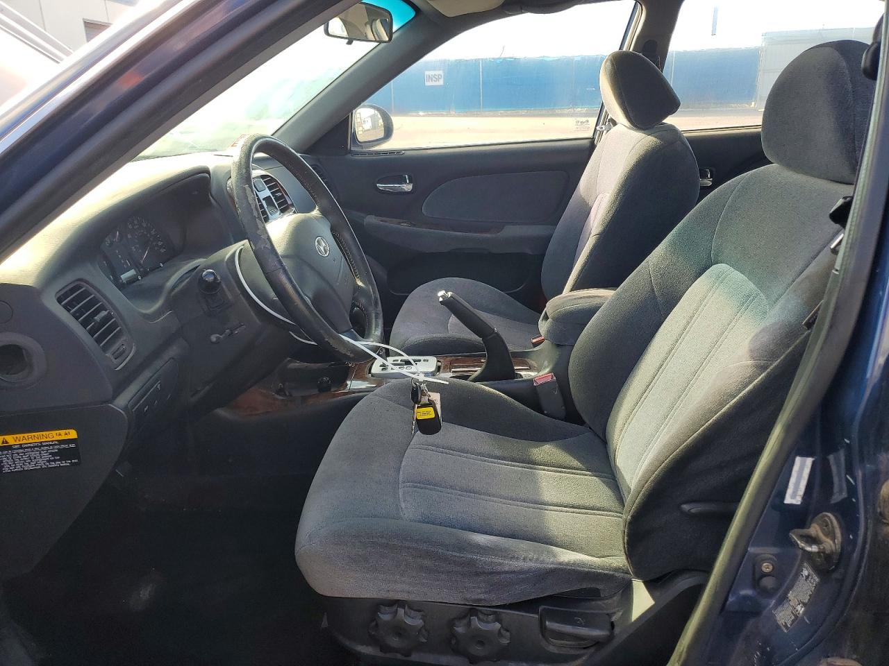 2003 Hyundai Sonata Blue vin: KMHWF35H73A854860