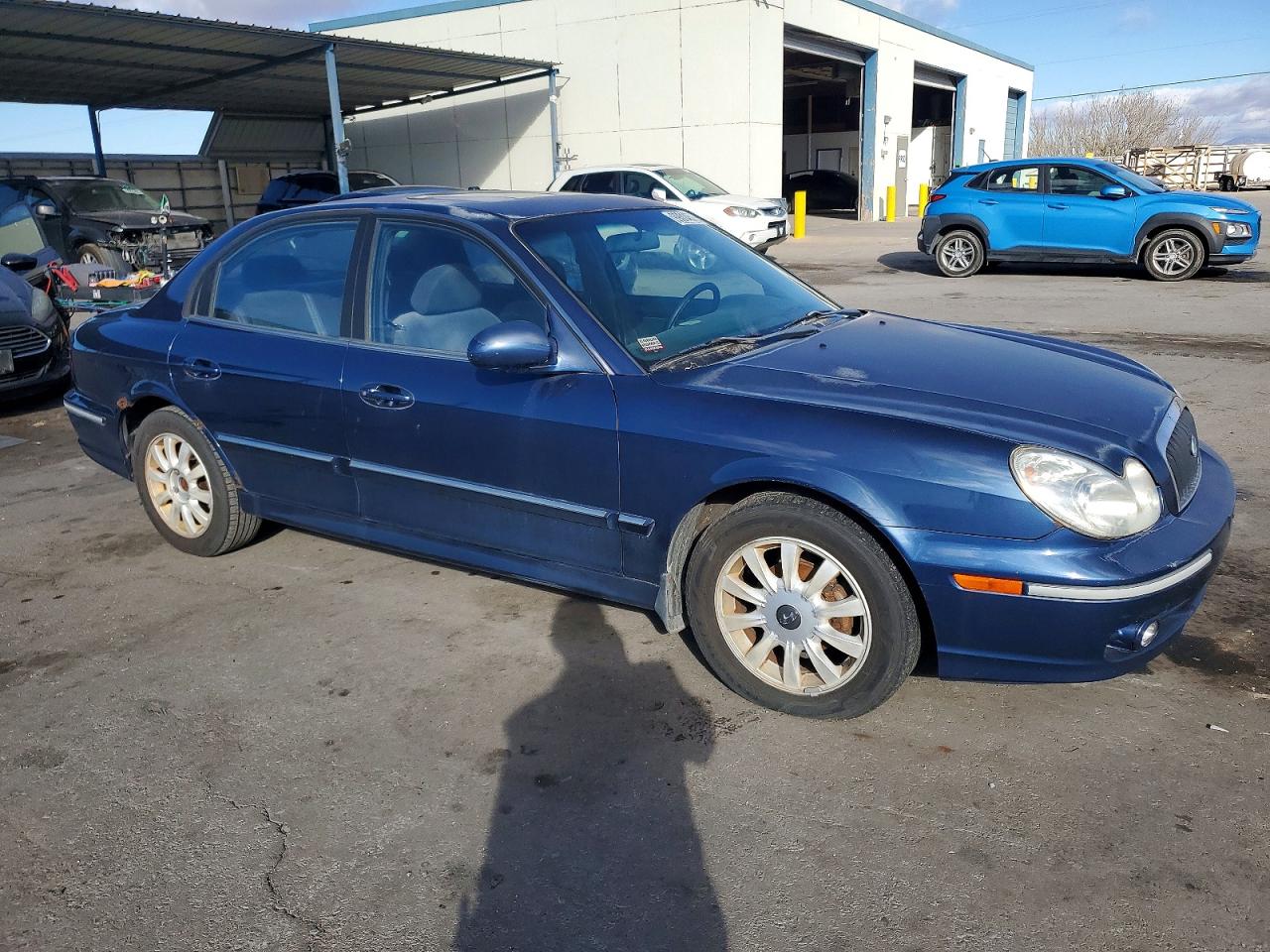 2003 Hyundai Sonata Blue vin: KMHWF35H73A854860